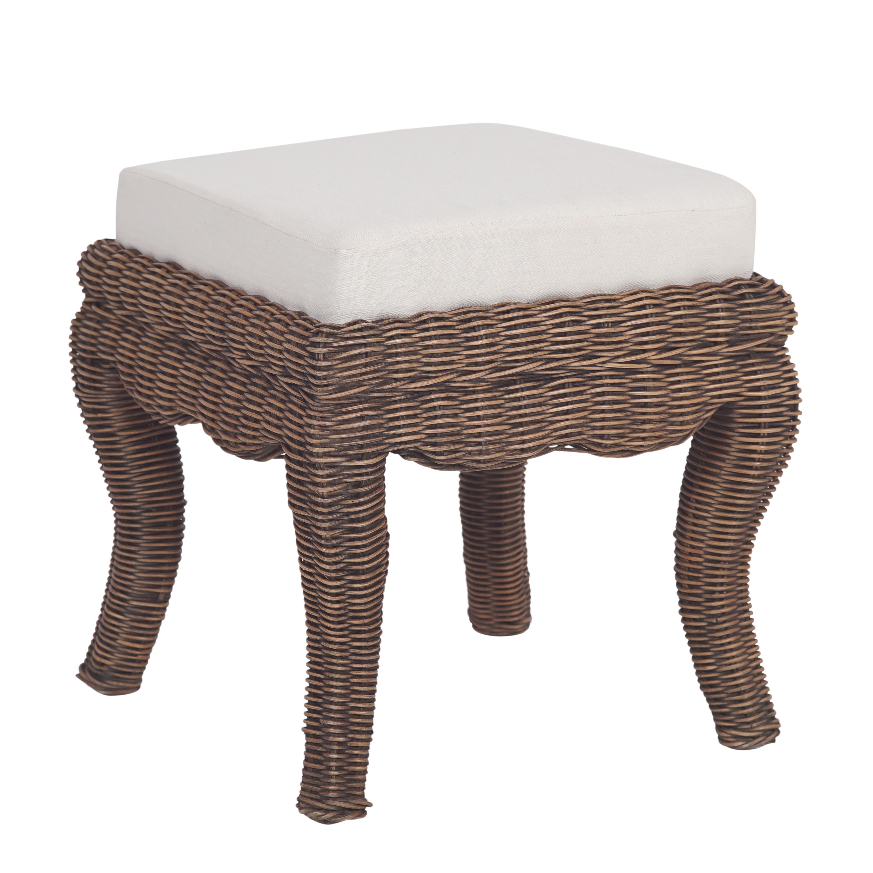 JONATHAN  Y VSL1000B 19.68-in H Black Wash Square Makeup Vanity Stool