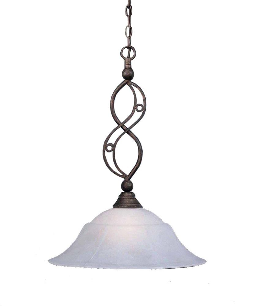  LWTK011916 Divina Bronze Transitional Bowl Hanging Pendant Light