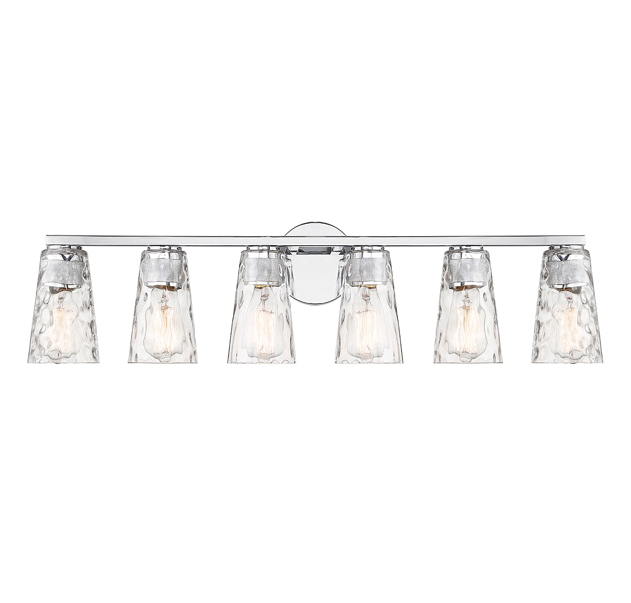 Savoy House Essentials 8-2603-6-CH Gordon 34-in 6 -Light Polished Chrome Coastal Vanity light