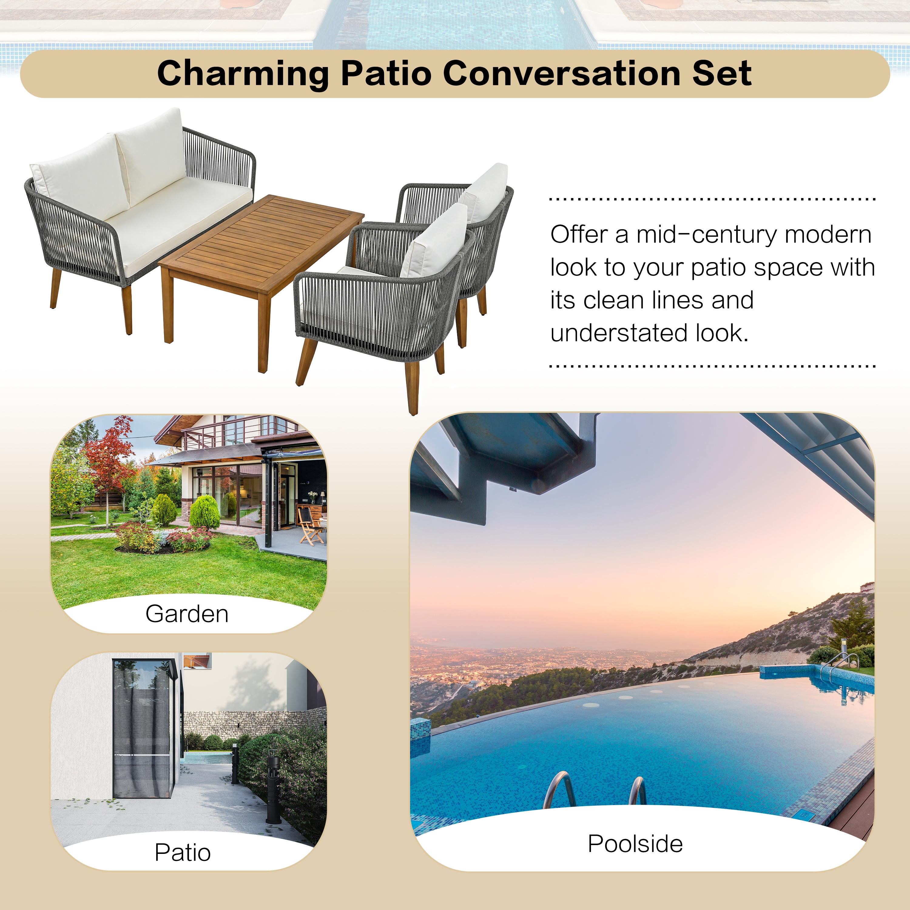 LIVIZA GIG000004G Patio-Conversation-Sets - View #7
