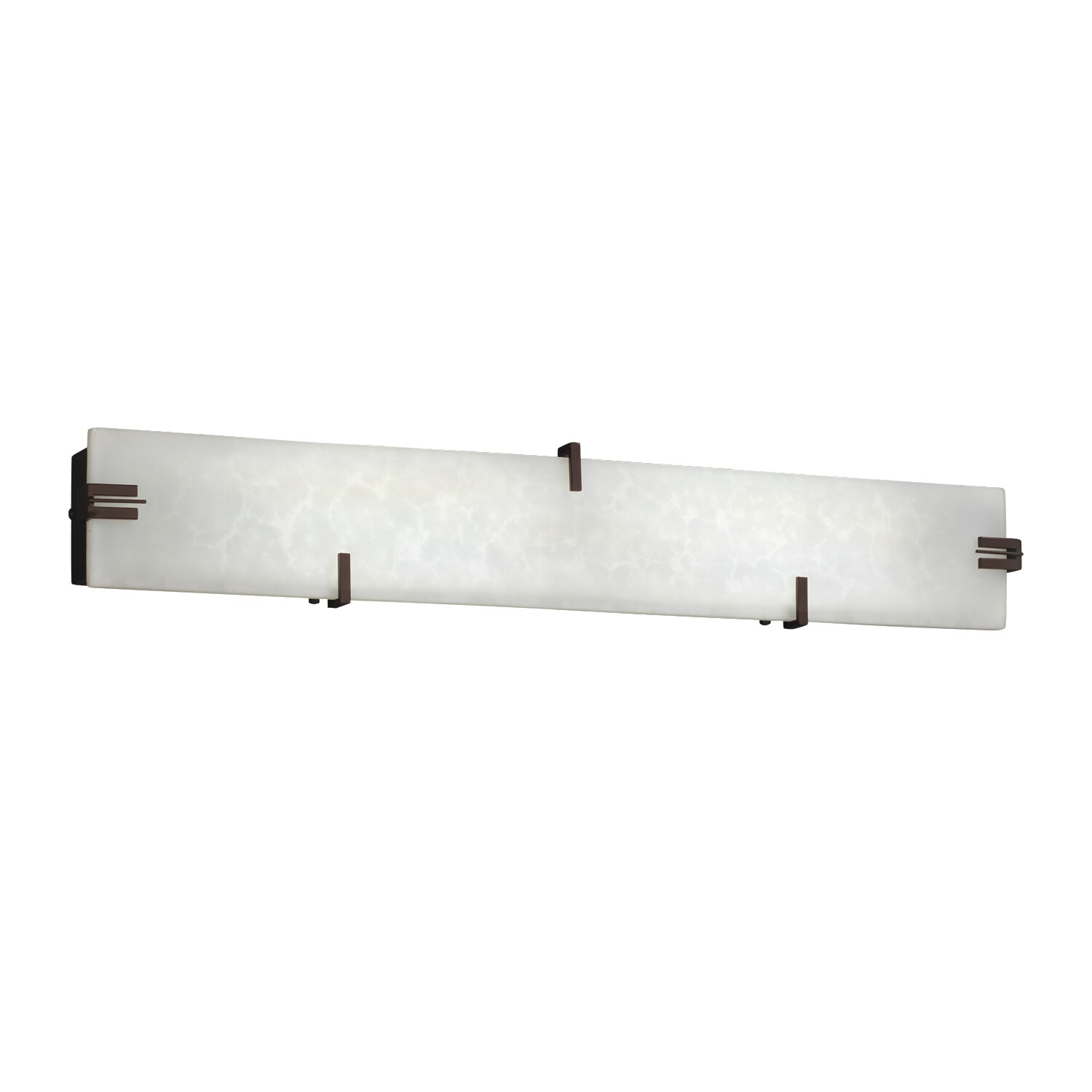 Justice Design Group CLD-8870-DBRZ Clouds 28.25-in 1-Light Dark Bronze LED Transitional Vanity Light