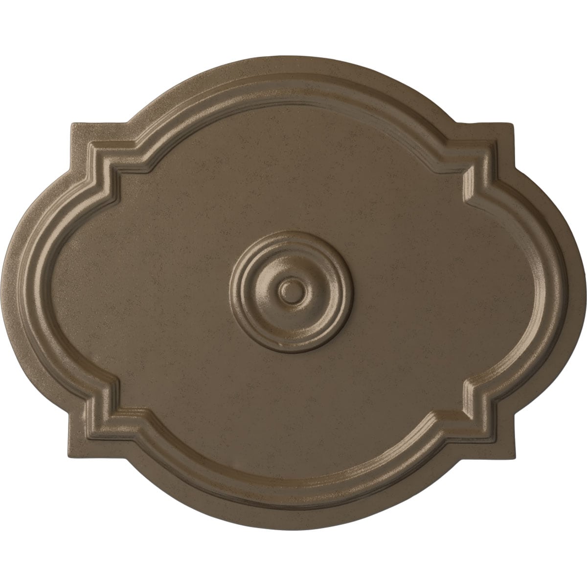 Ekena Millwork CM21WAWSS Waltz 17.375-in W x 21.25-in L Painted Warm Silver Polyurethane Whole Ceiling Medallion
