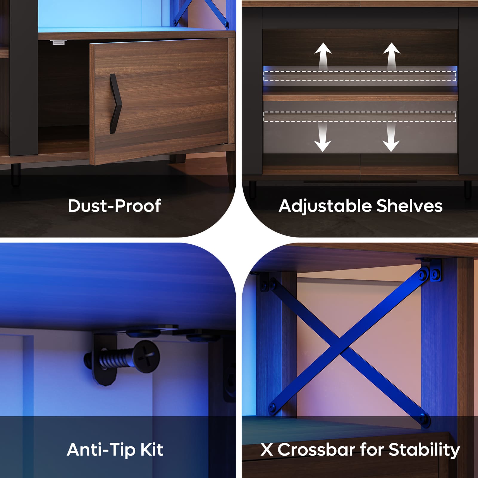 Bestier LOW-L103216P-ANCA Tv-Stands - View #8