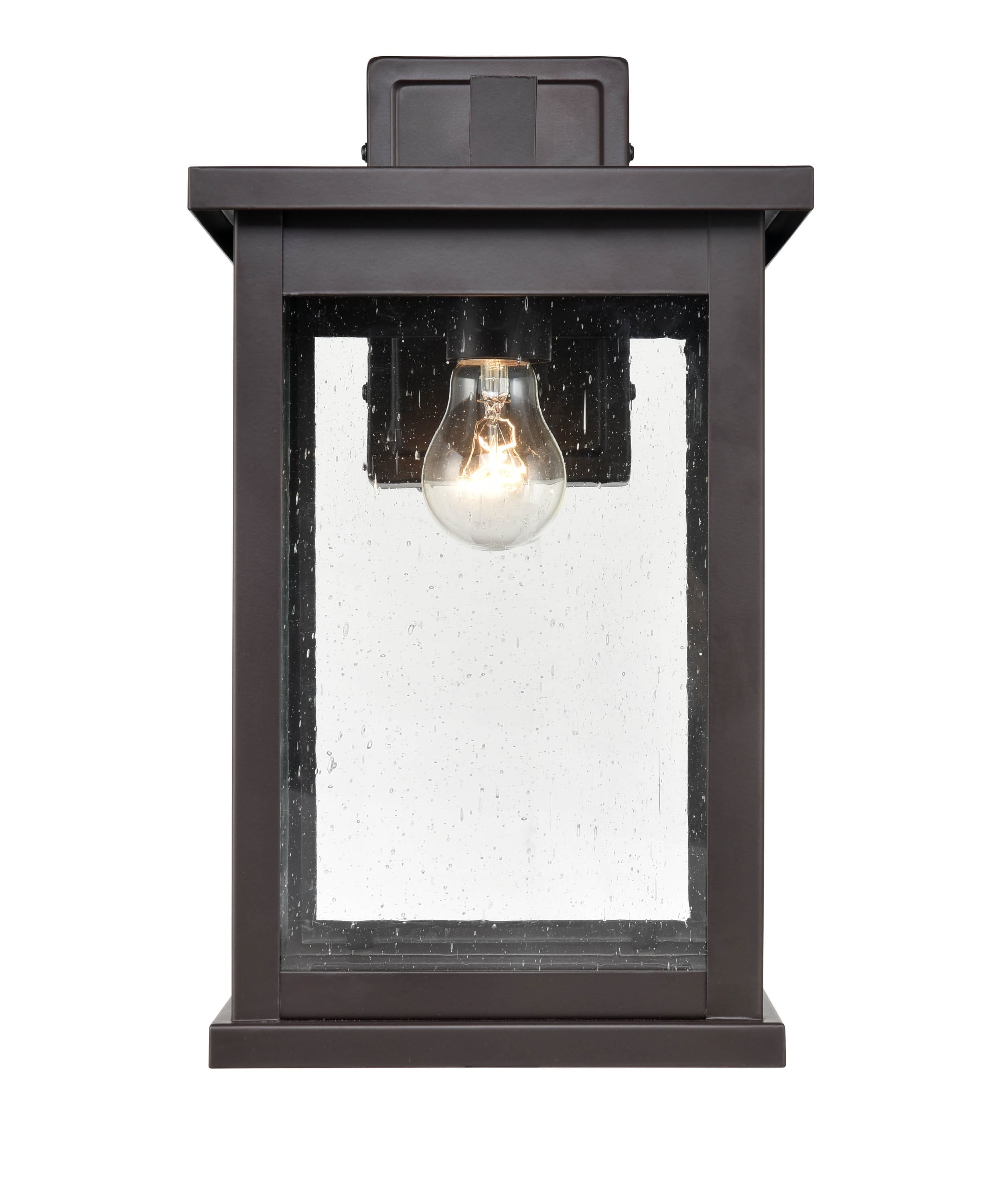 Millennium Lighting 4121-PBZ Bowton 1 -Light 15.25-in H Bronze Hardwired Dark Sky Outdoor Wall Light