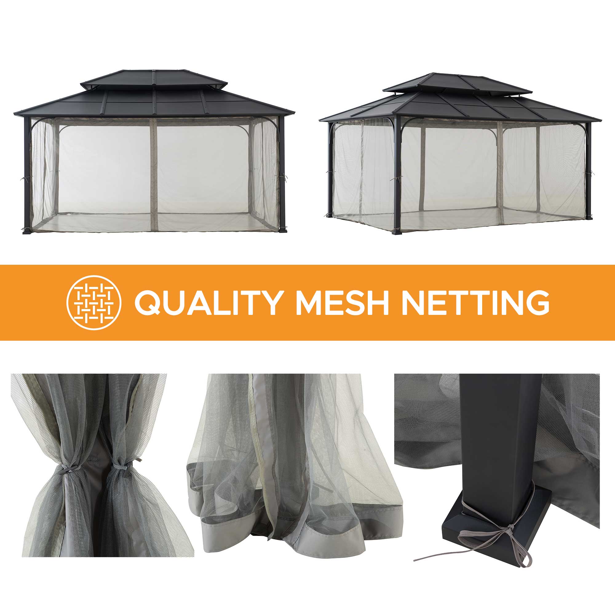 Sunjoy A102009141 Wood-Resin-Gazebos - View #9