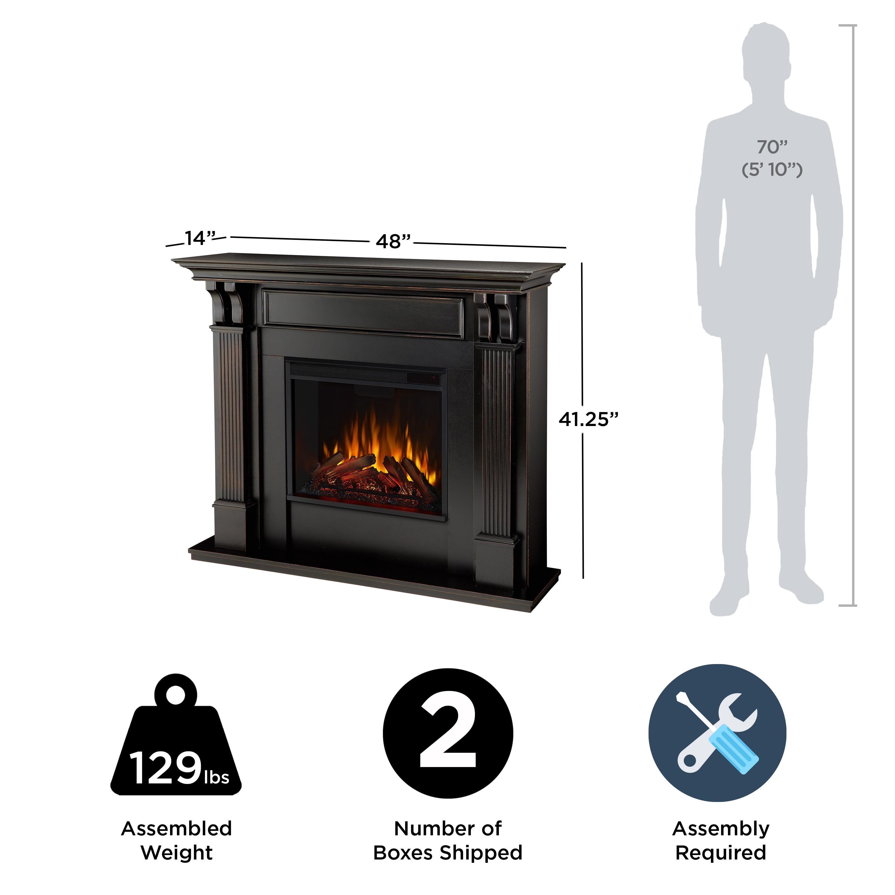Real Flame 7100E-BW Electric-Fireplaces - View #8