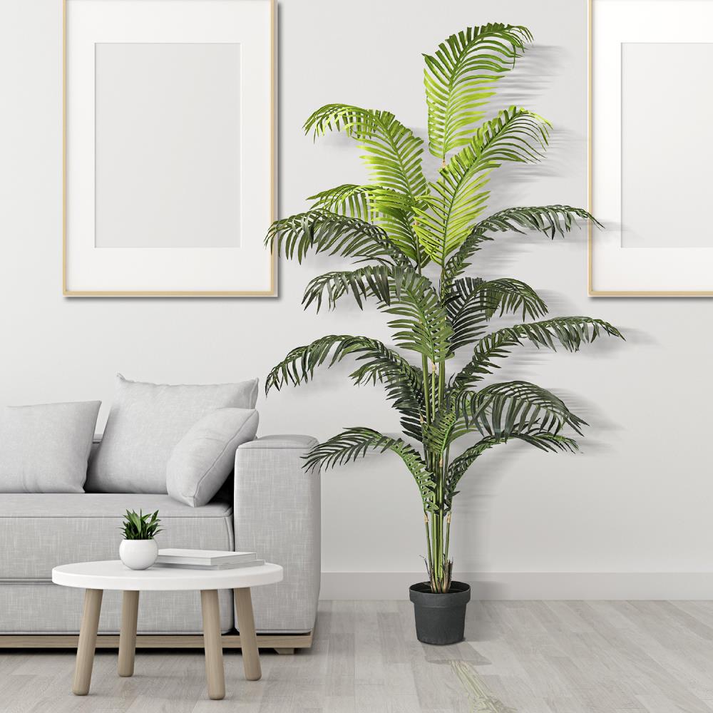 LCG 72-in Green Indoor Palm Artificial Tree in the Artificial Plants ...