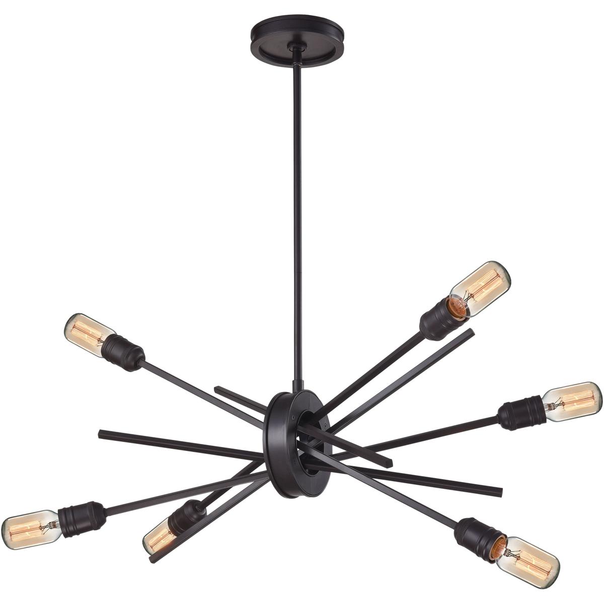 Atlas Lighting and Home  CL11405-BZ Xenia 6 Light 22 inch Oil Rubbed Bronze Chandelier Ceiling Light