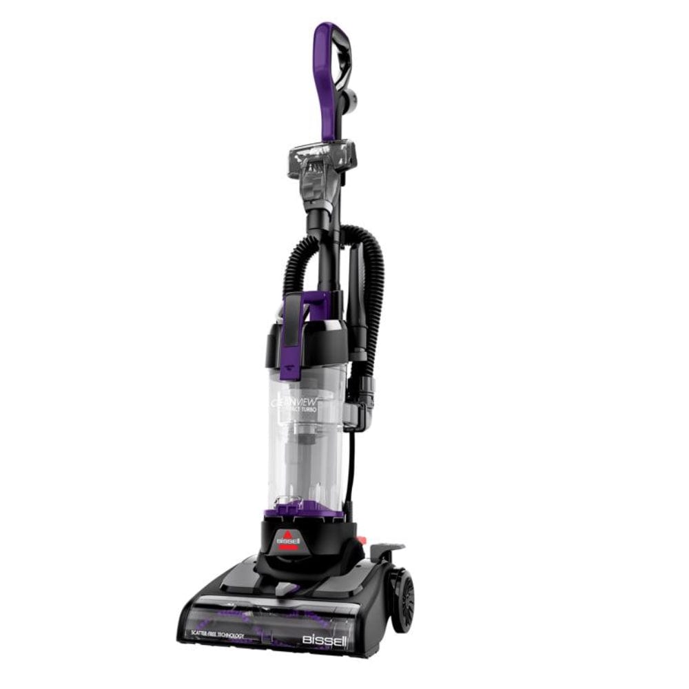 BISSELL - CleanView Compact Bagless Corded Vacuum with Cyclonic Filtration 12-inch Cleaning Path