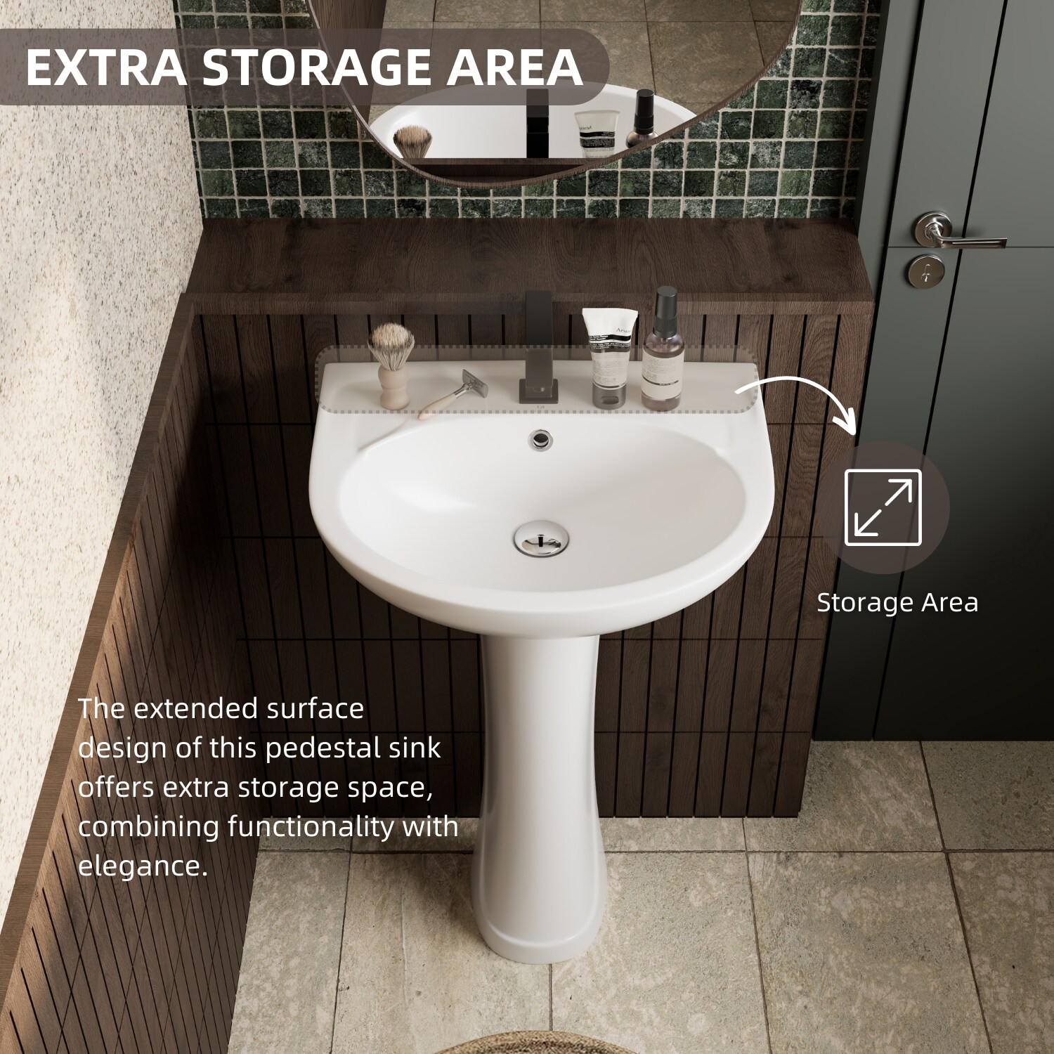 Los Flexi LSLFBPS-SC2017-1 Complete-Pedestal-Lavatories - View #6