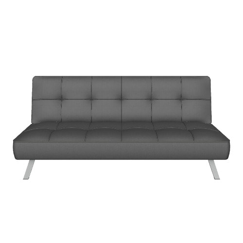Serta Canyon Black Casual Polyester Twin Futon in the Futons Sofa Beds department at Lowes