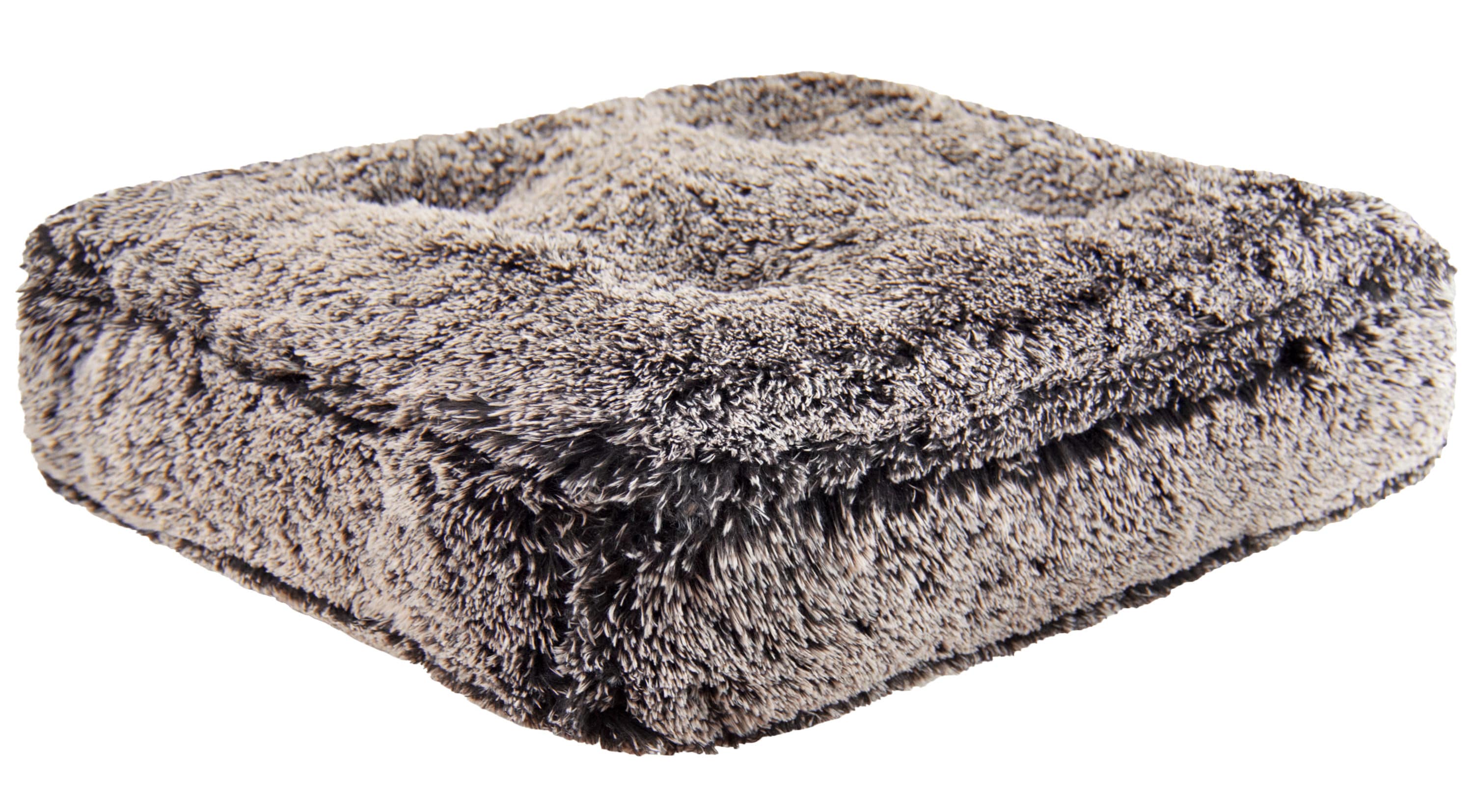 Bessie and Barnie RECT-FW-XL Square Brown Polyester Pillow ( Extra Large)