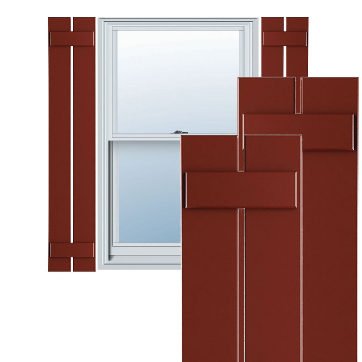 Ekena Millwork TFP101SBF11X060MR Exterior-Shutters - View #2