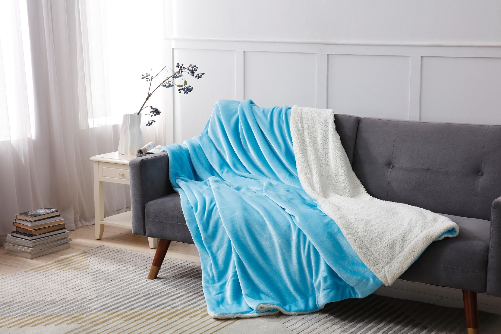 LBaiet 9178-FQ BLUE Blankets-And-Throws - View #5