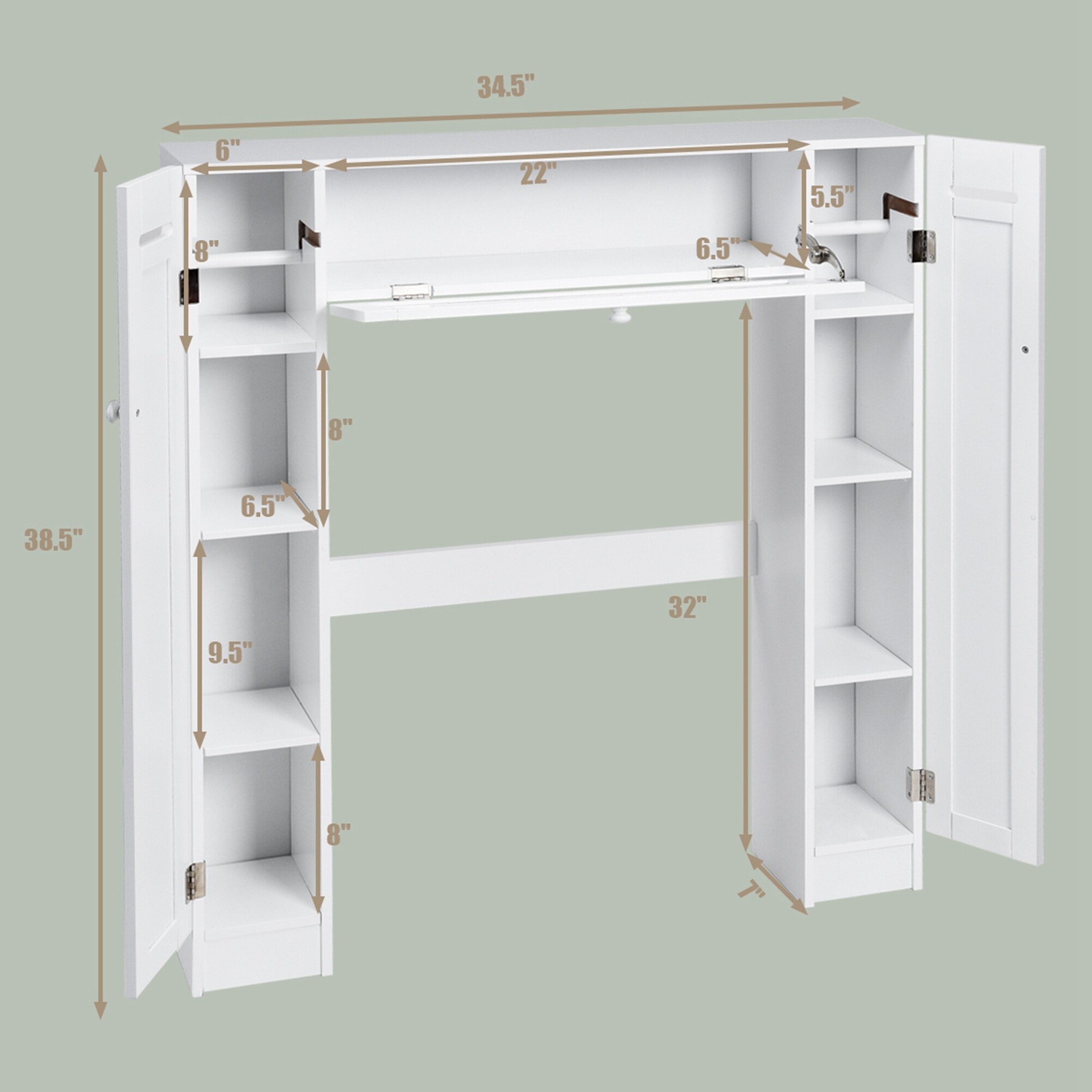 WELLFOR OUJ66325WH etageres - View #4
