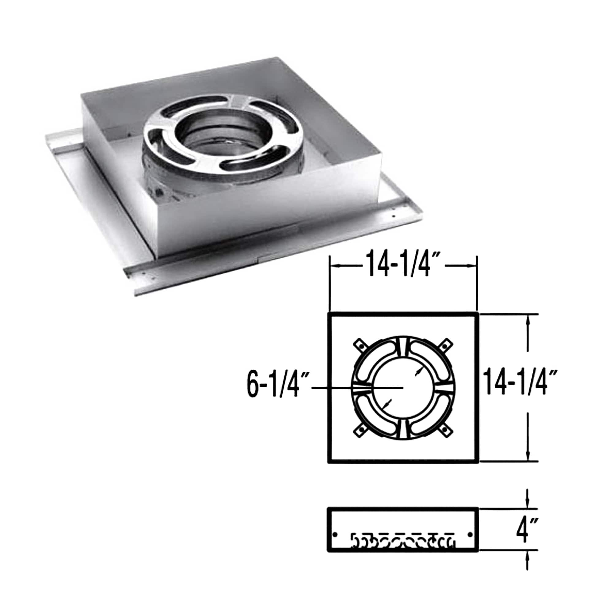 DuraVent 278937 Chimney-Ceiling-Plates - View #3