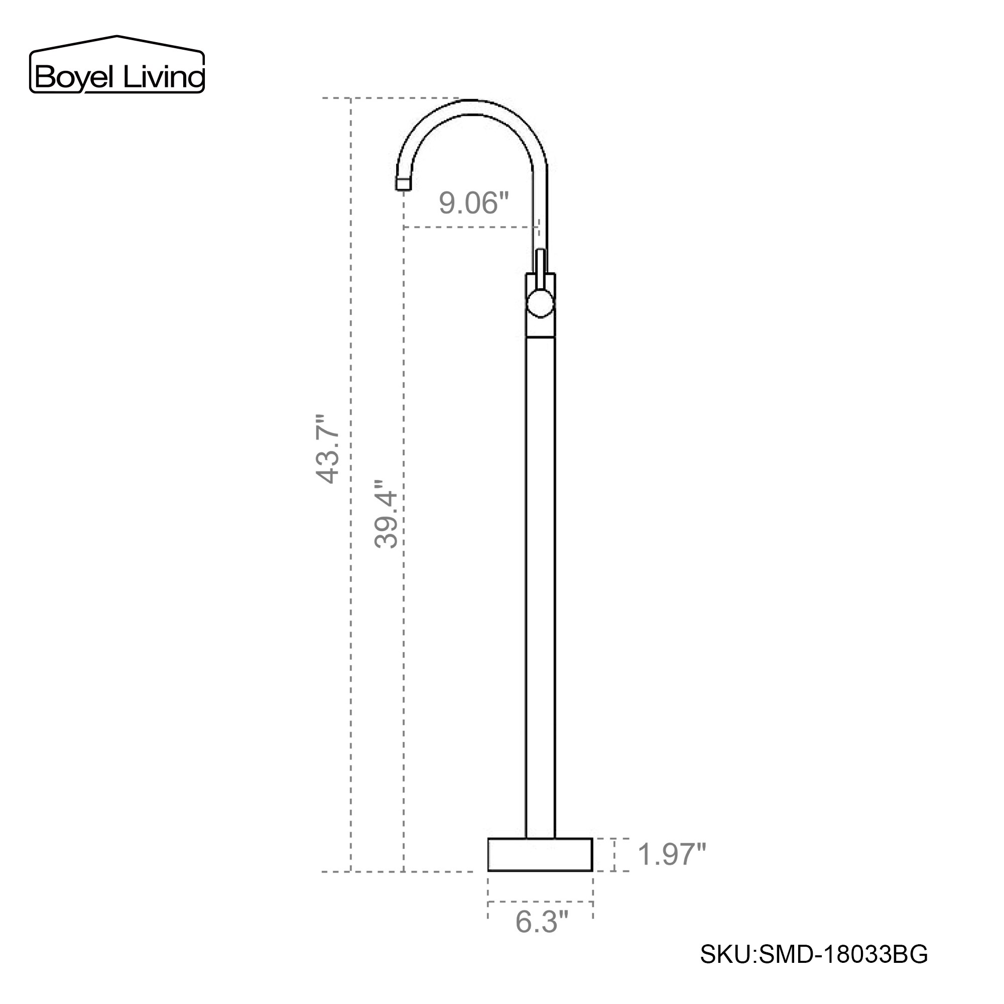 Clihome SMD-18033BG Roman-Tub-Faucets - View #5