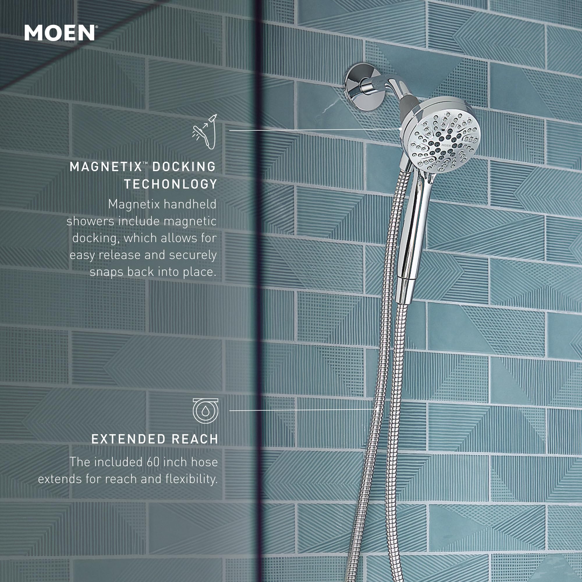 Moen 26100EPBL Fixed-Showerhead - View #7