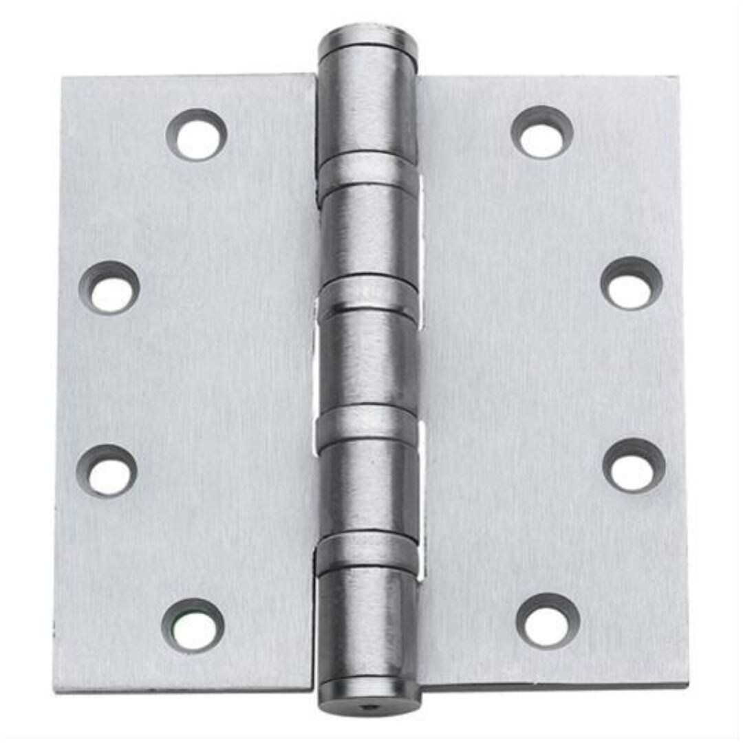 Global Door Controls 4-1/2-in H x Square Brushed Chrome Mortise ...