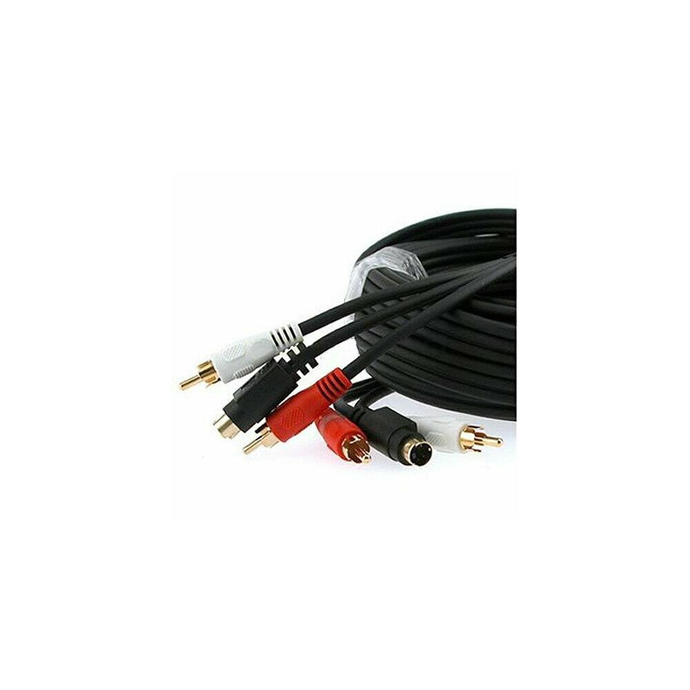 Cmple Cmple 350 N S Video And 2 Rca Audio Cable Combo Gold Plated 75ft At 4933