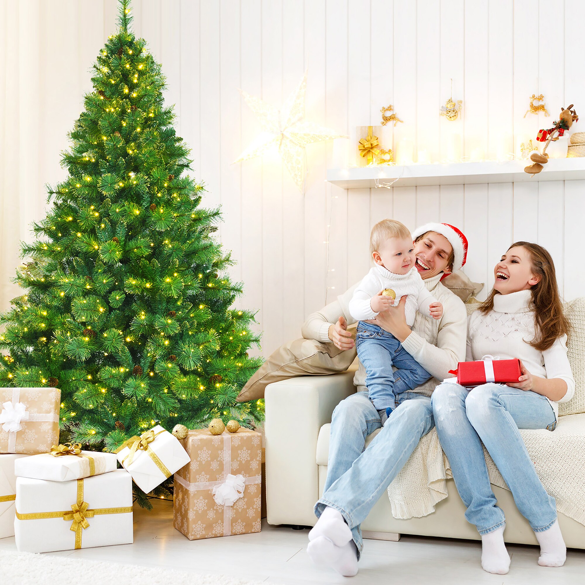 Costway CM23498US Artificial-Christmas-Trees - View #8