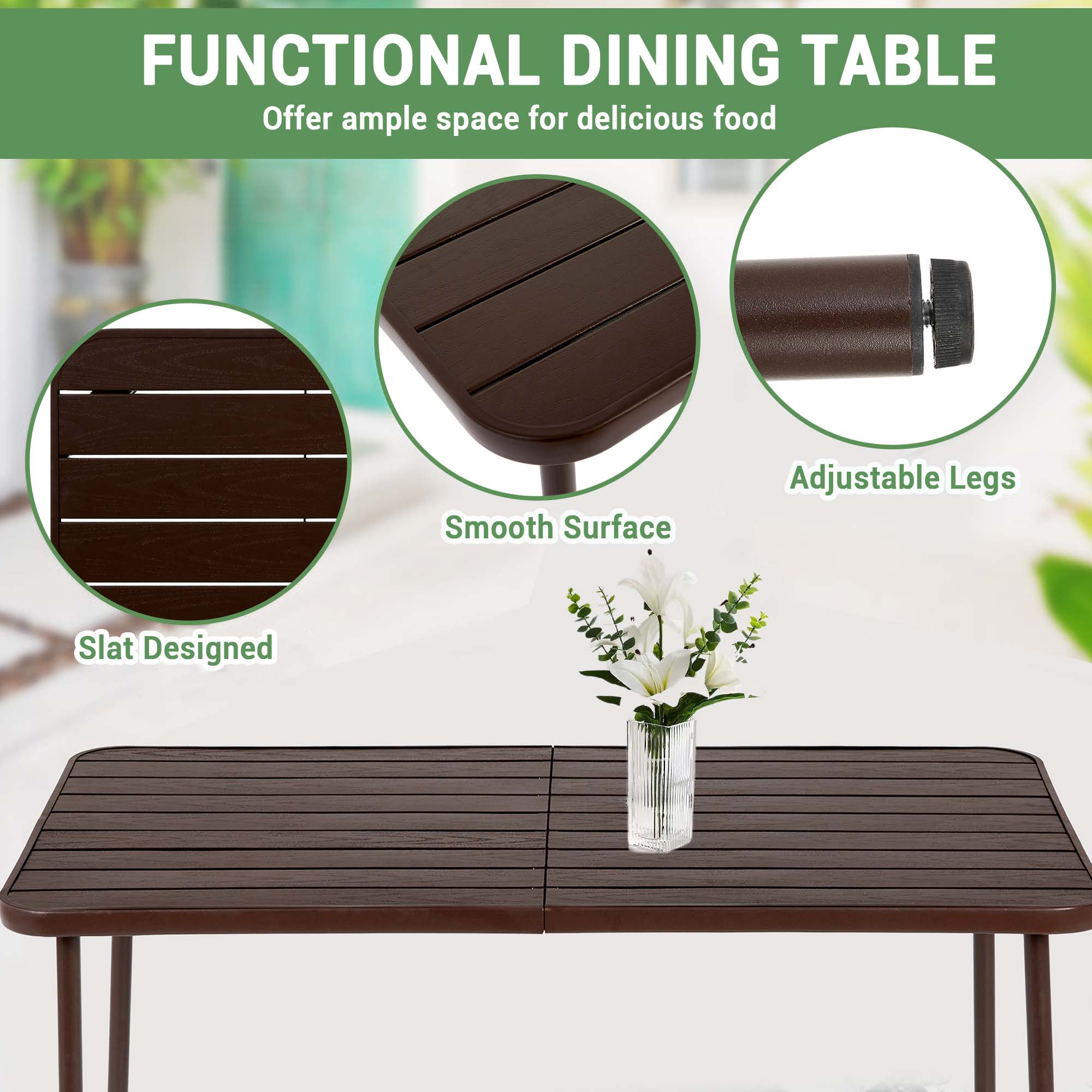 Fun Orange FUNS2HW11 Patio-Dining-Sets - View #4