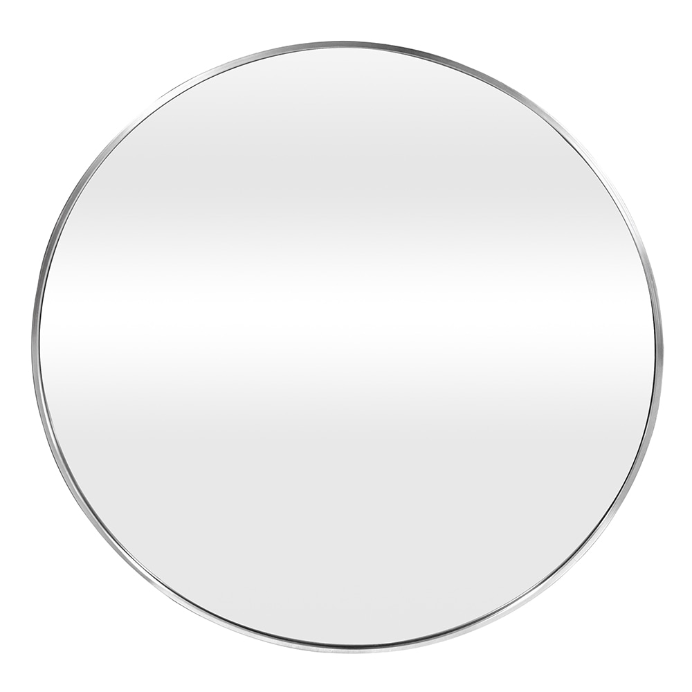 Origin 21 AL058-RS28 28-Inches W x 28.0-Inches H Round Silver Framed Wall Mirror