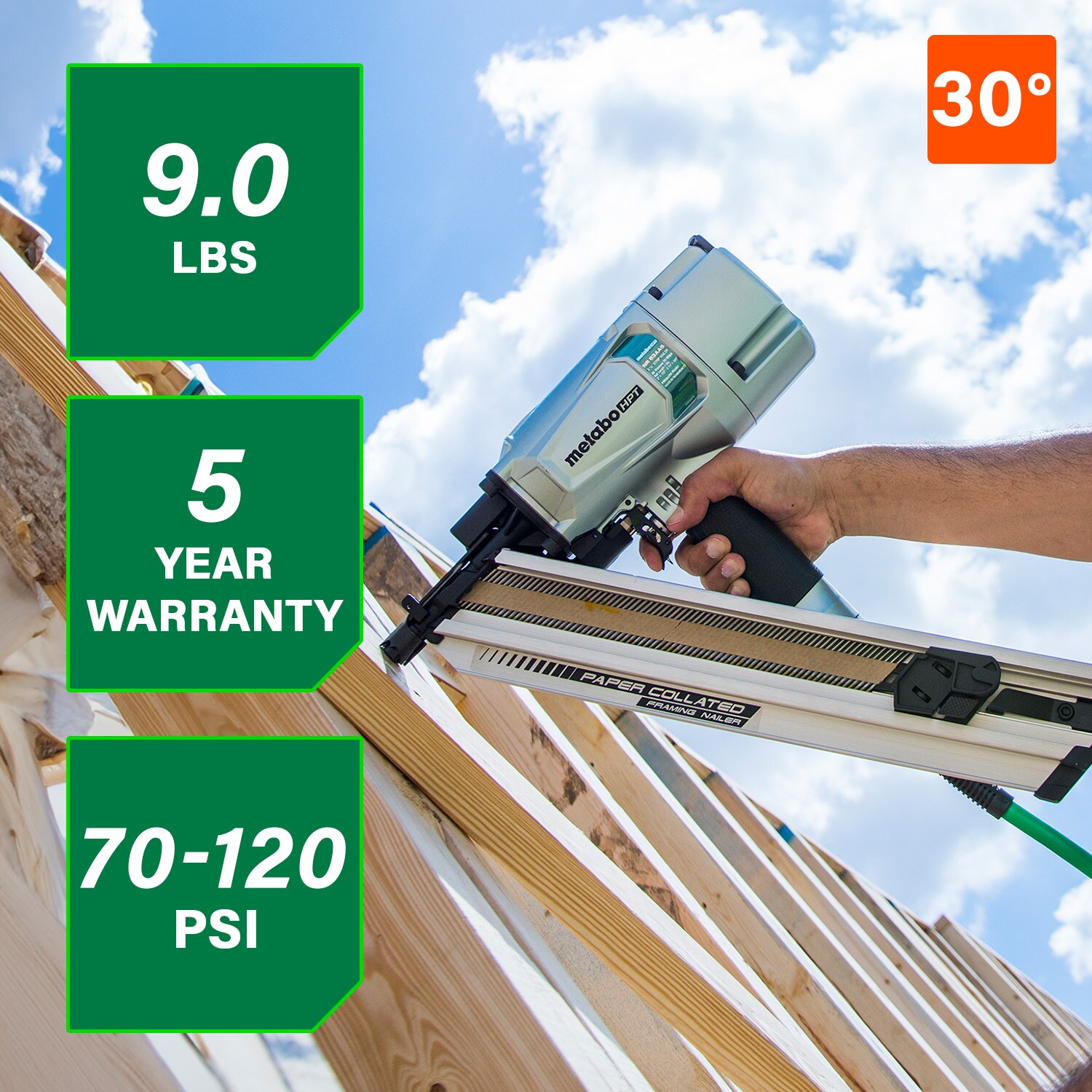 Metabo HPT NR83AA5M Cordless-Nailer - View #3