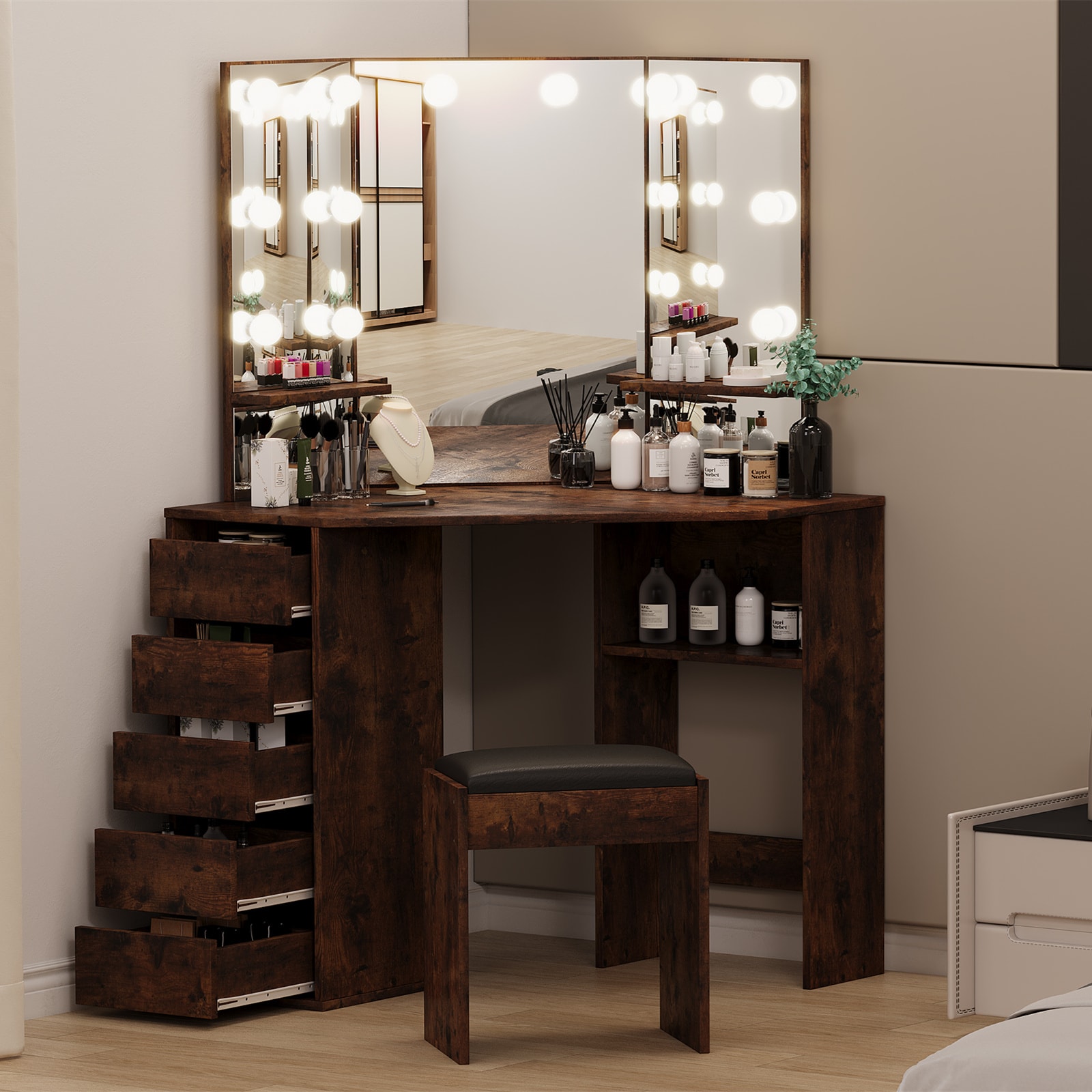 Qeetex SUN-VAM-1EV6A8TZ Bedroom-Vanities - View #2