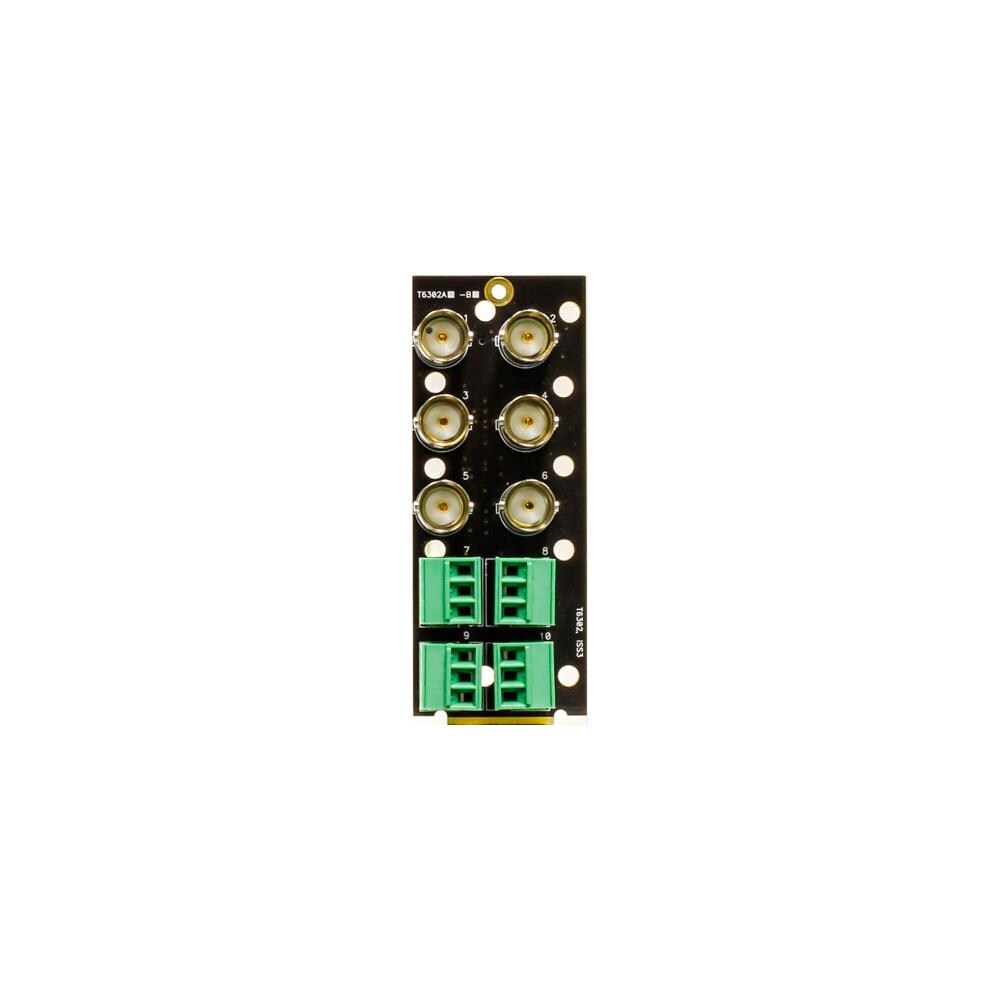  TCNCD336675 Ward-Beck Systems WARD-T6302A Open Gear Analog to Digital Audio Converter-75 ohm BNC 3-Pin Terminal Block Rear Module