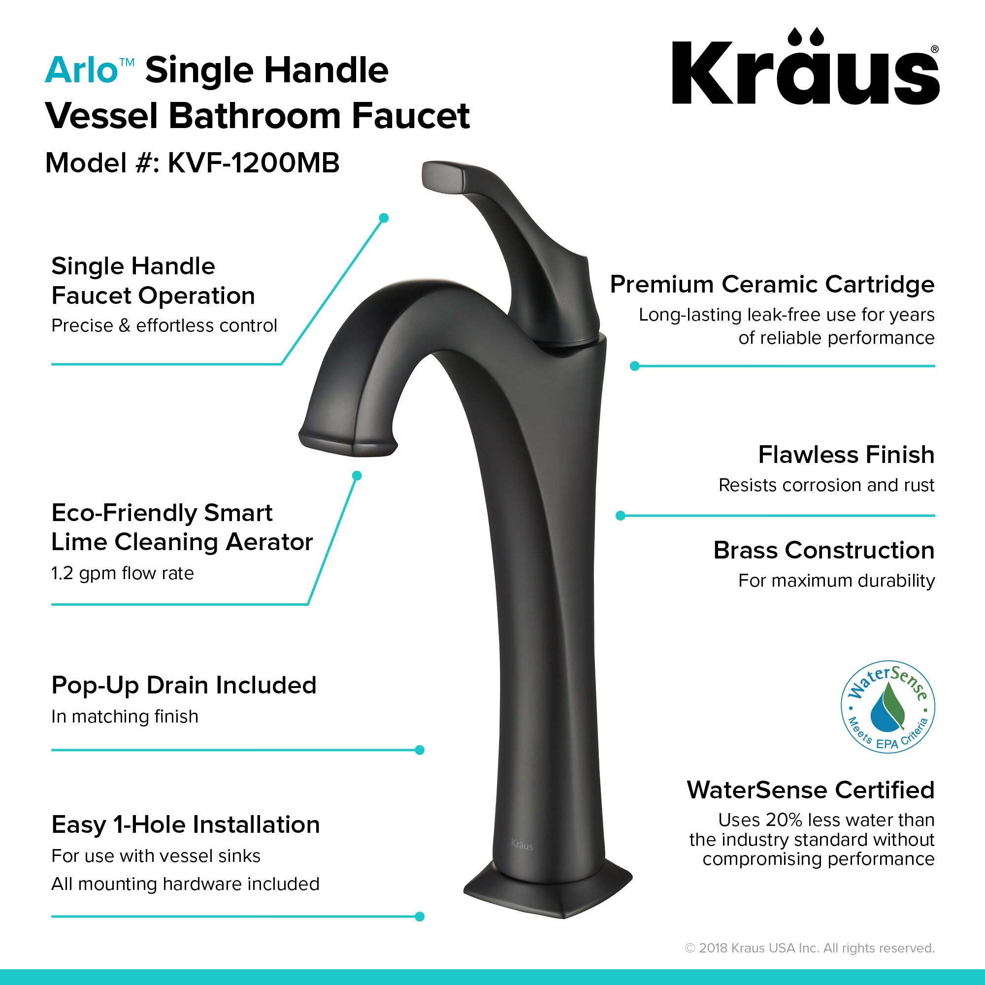 Kraus C-KCV-121-1200MB Bath-Sink - View #7