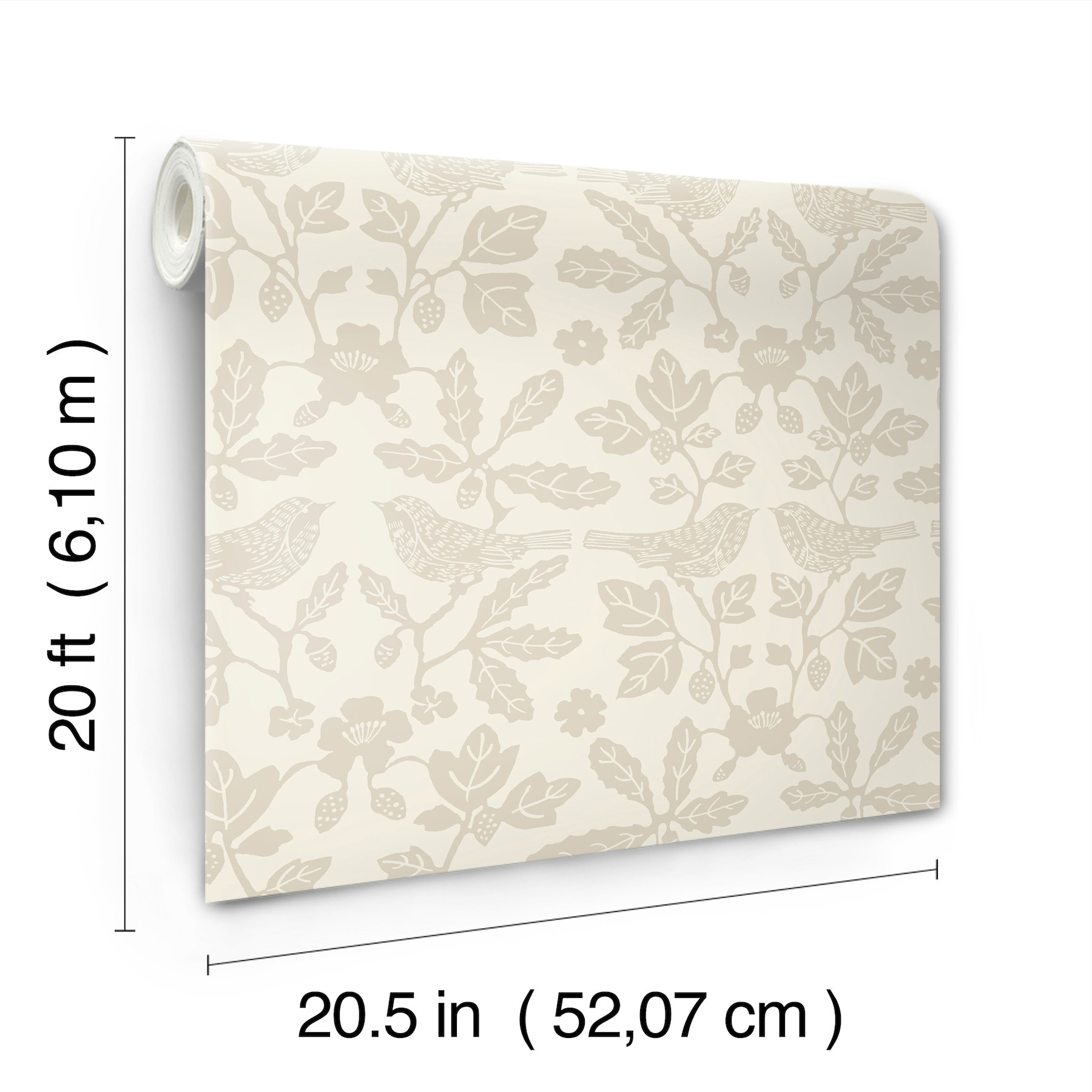 Wicker Beige Vinyl Peel and Stick Wallpaper