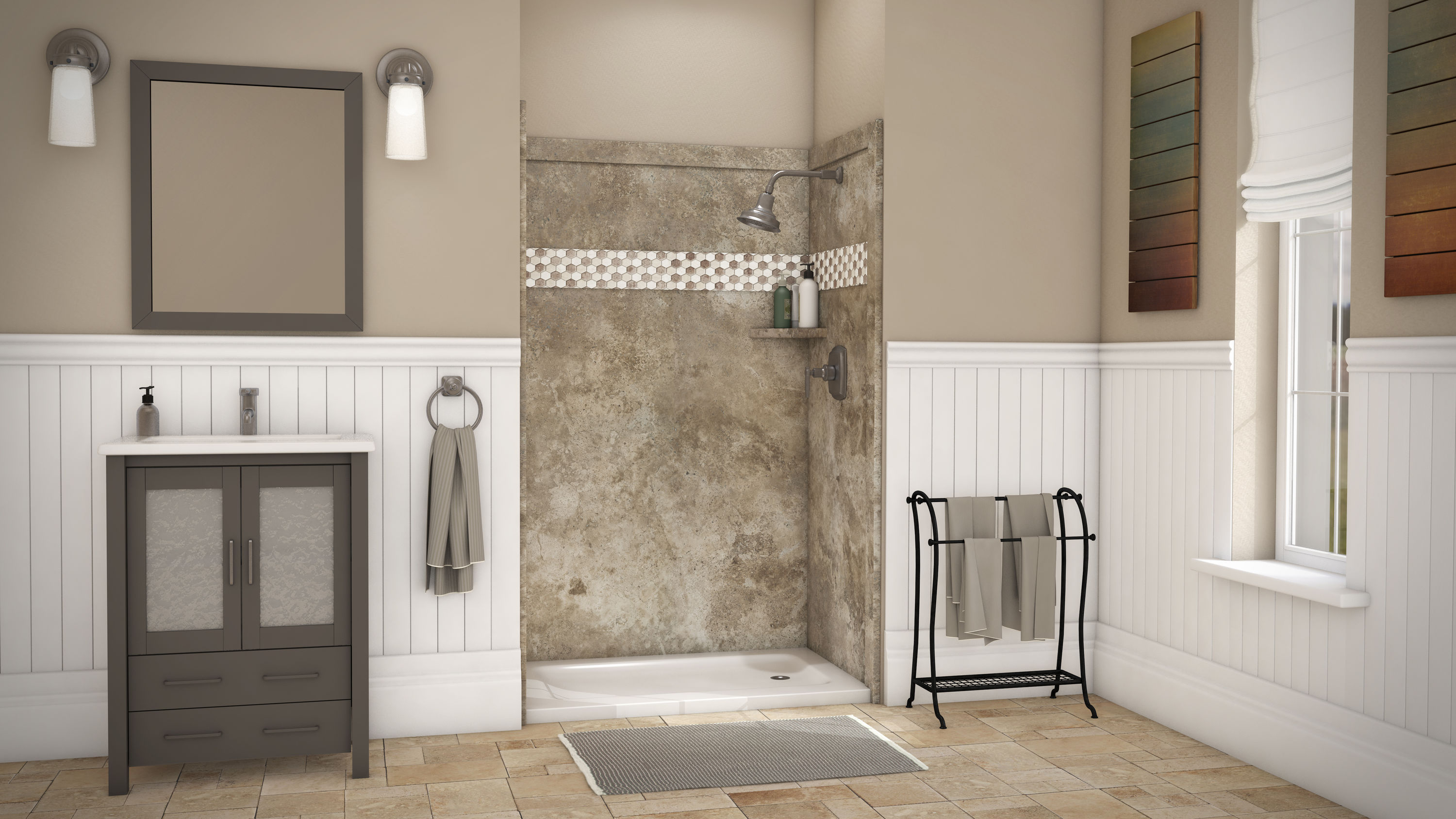 FlexStone FLXAT6048MT Shower-Parts - View #2