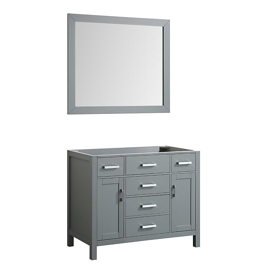 Beaumont Decor Hampton 42-in White Bathroom Vanity Cabinet (Mirror Included) Beaumont Decor Hampton 42-in White Bathroom Vanity Cabinet (Mirror Included)