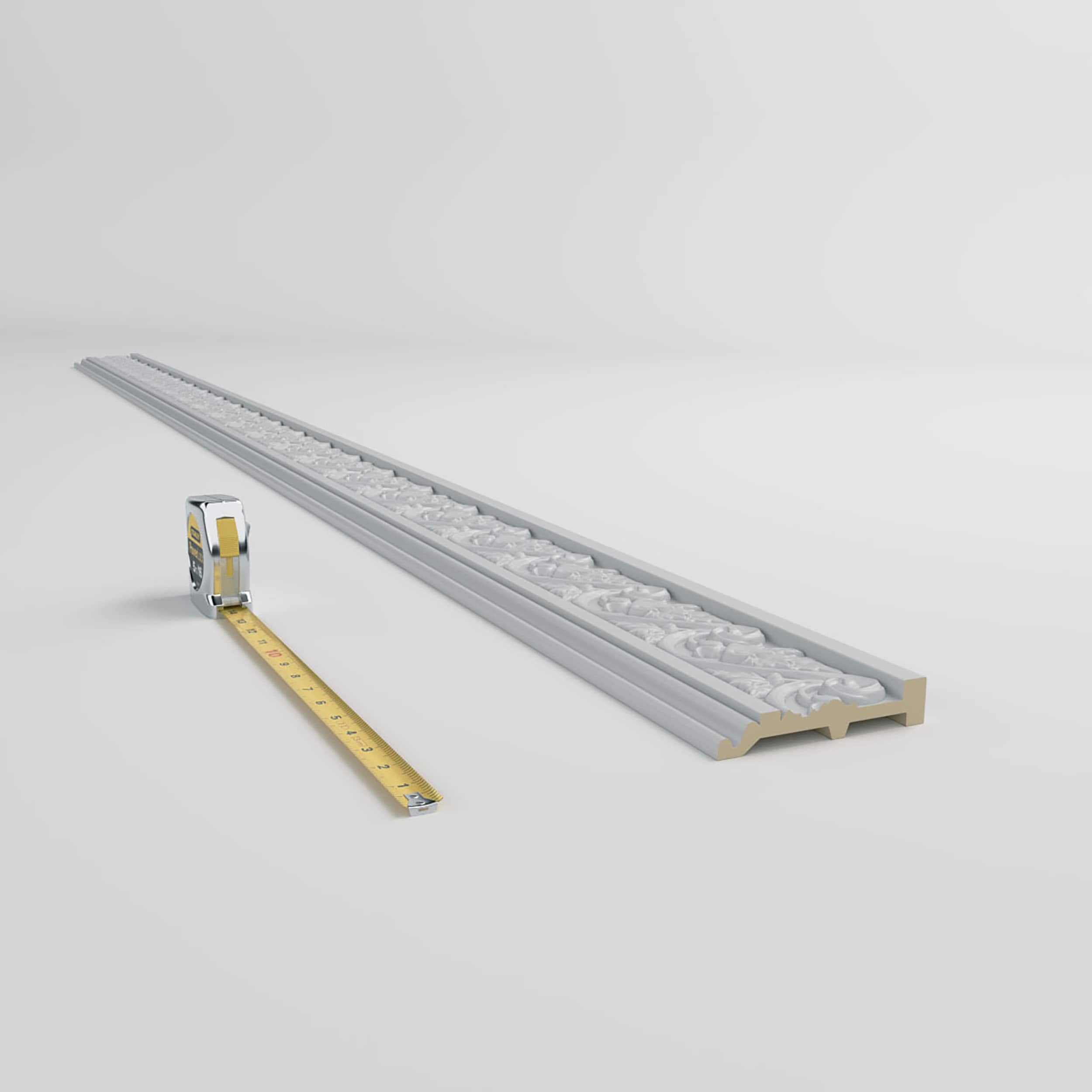 Wellington 5" White Urethane Decorative Chair Rail Moulding