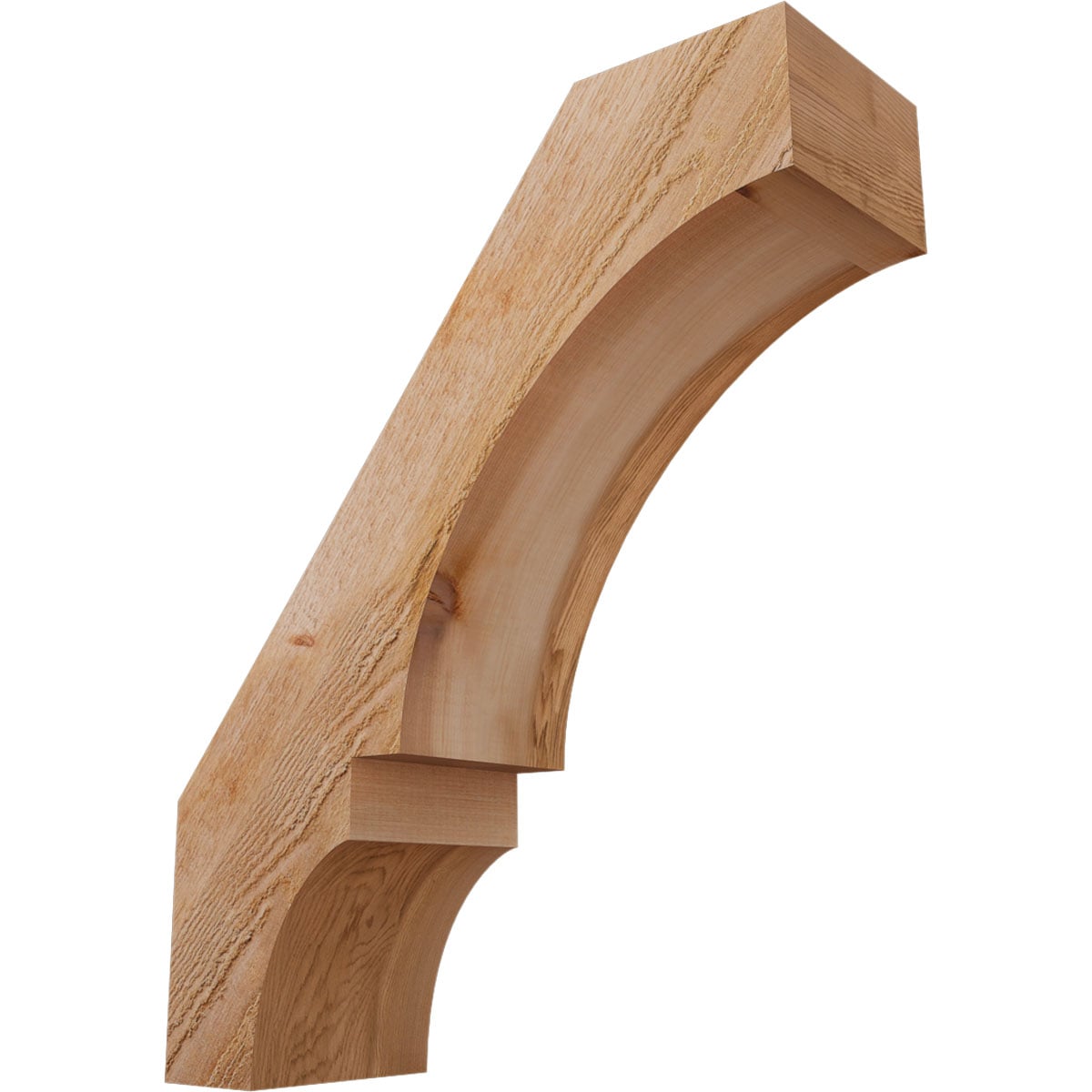 Ekena Millwork BRC06X18X22BOA00RWR 6-in x 18-in x 22-in Western Red Cedar Unfinished Wood Balboa Rough Sawn Knee Brace