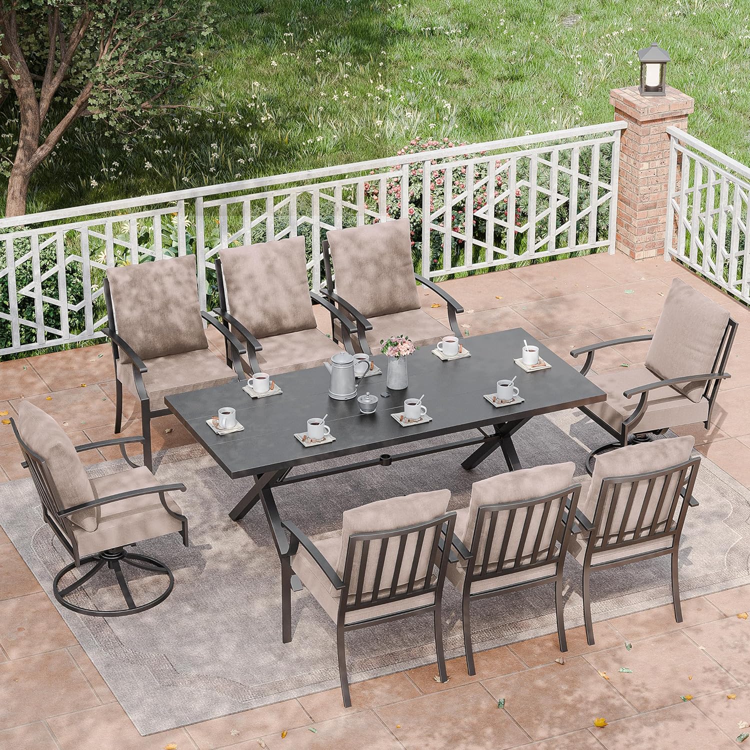 ALAULM LS-6&2DM-SAND Patio-Dining-Sets - View #2