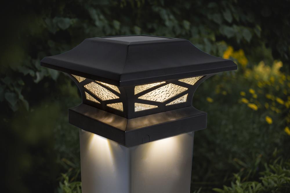 kingsbridge dual lighting solar post cap