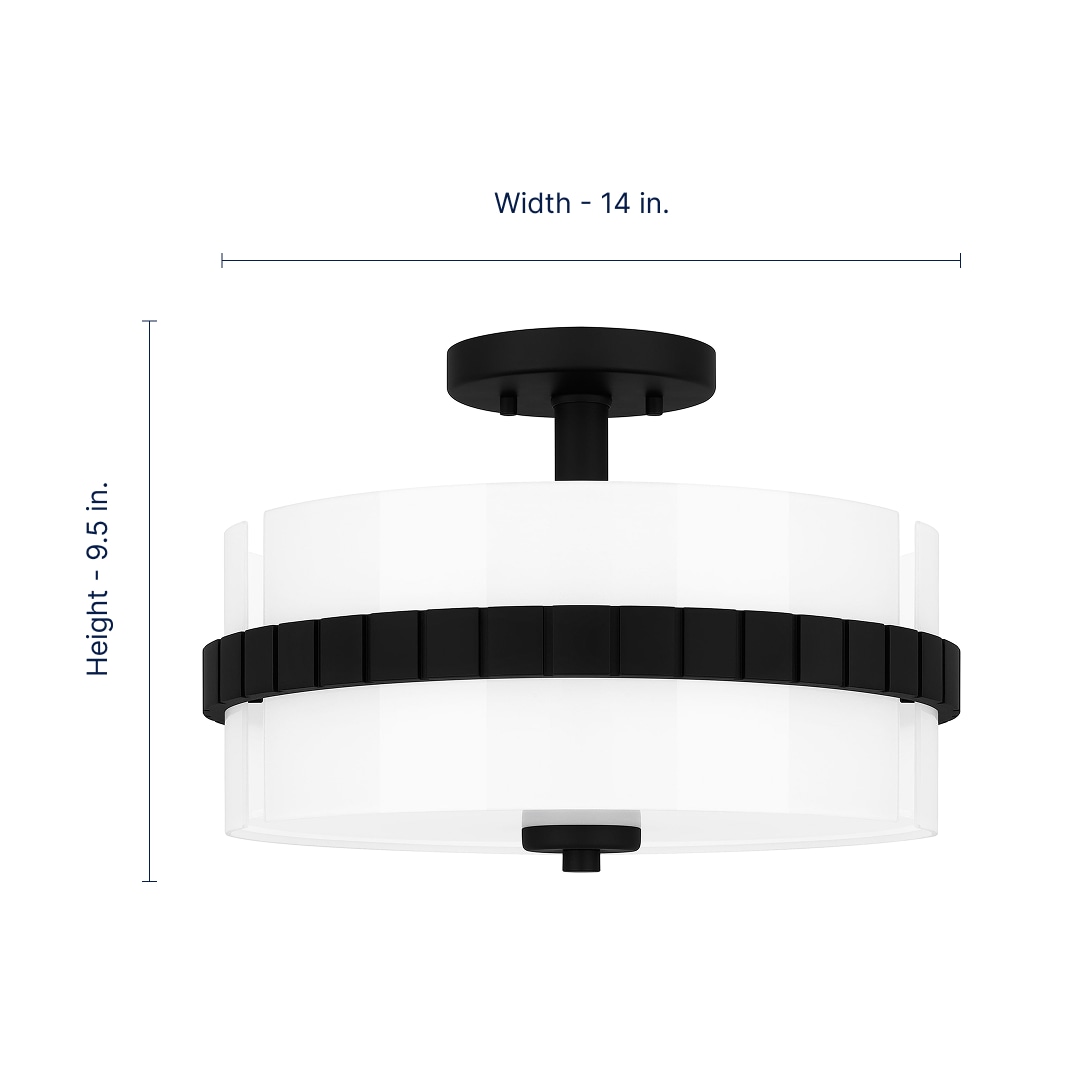 Quoizel QSF6195MBK flushmounts - View #2