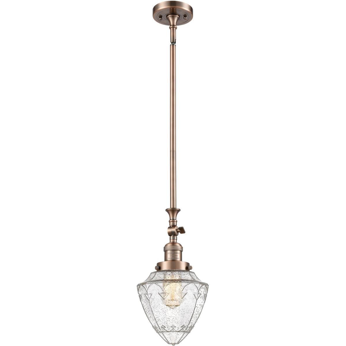Innovations Lighting 2411879 206-AC-G664-7-LED Franklin Restoration Bullet Mini Pendant