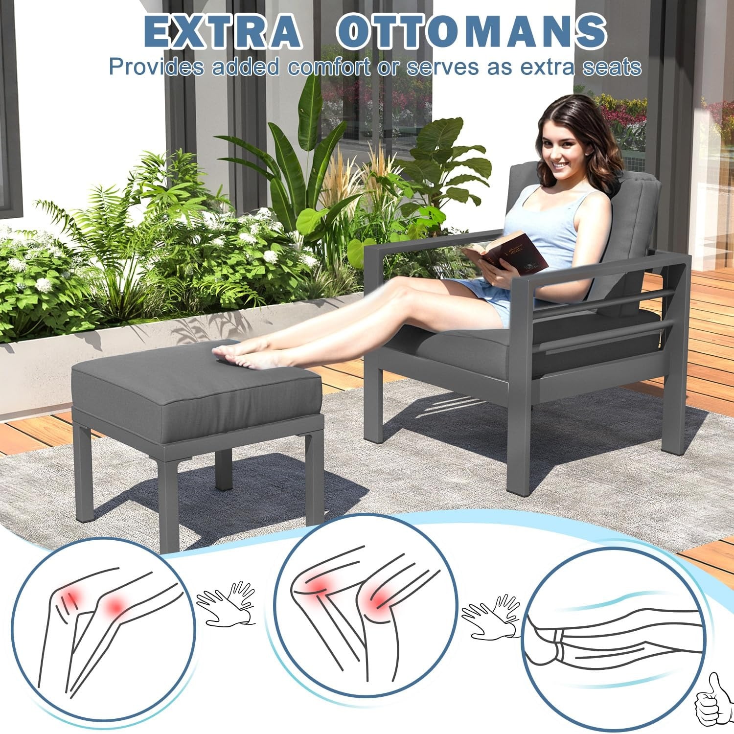AECOJOY 16301BK-LS01 Patio-Sofas-Daybeds - View #2