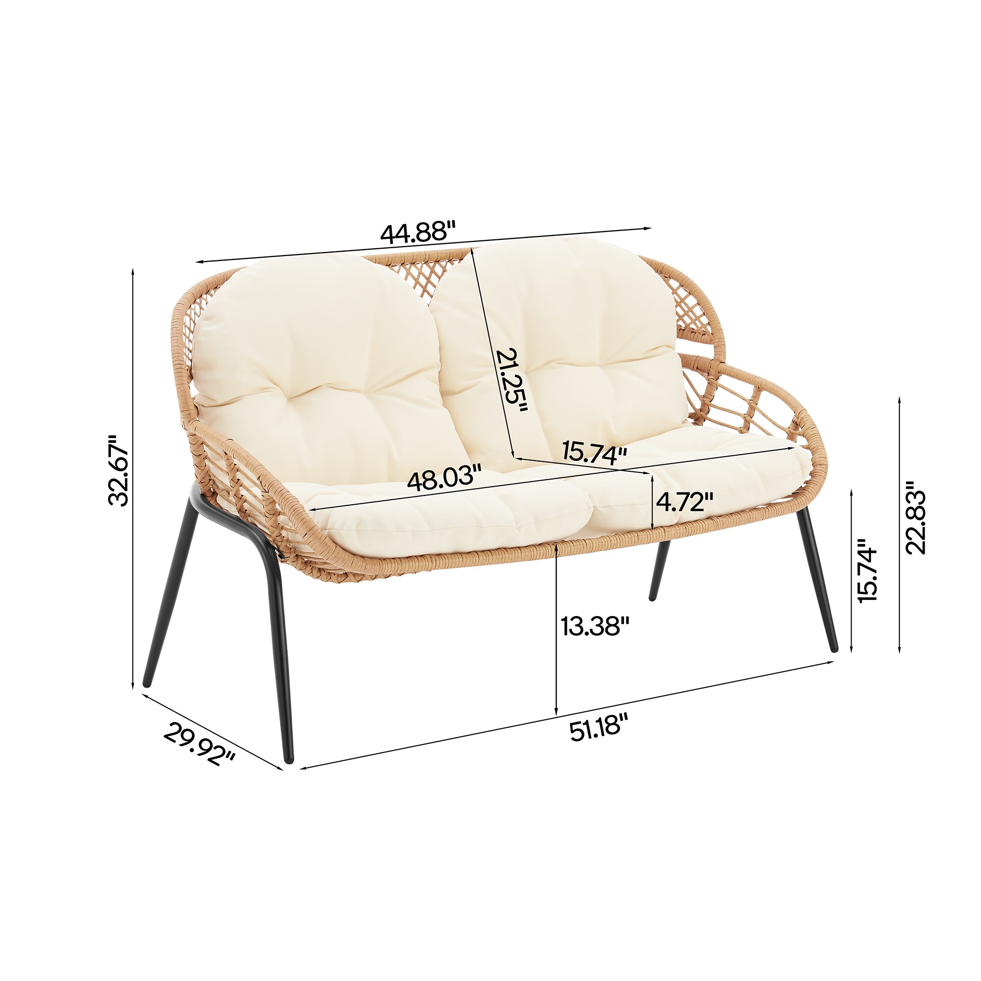 Manhattan Comfort OD-CV022-CR Patio-Conversation-Sets - View #5