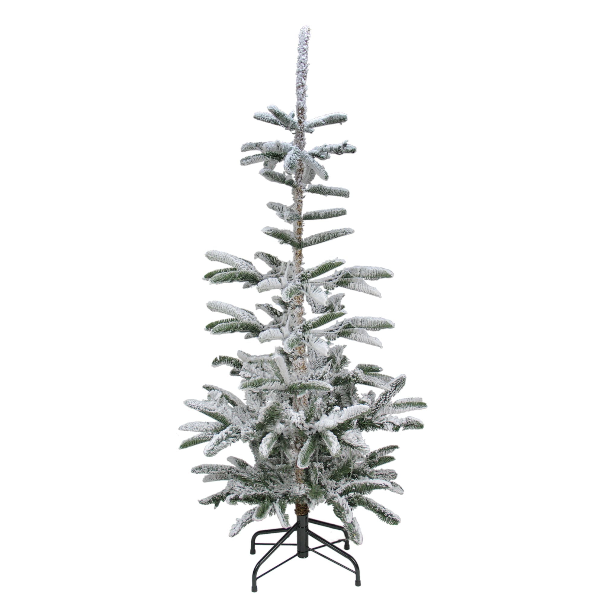 Northlight 32275051 6.5-ft Noble fir Slim Flocked Artificial Christmas Tree
