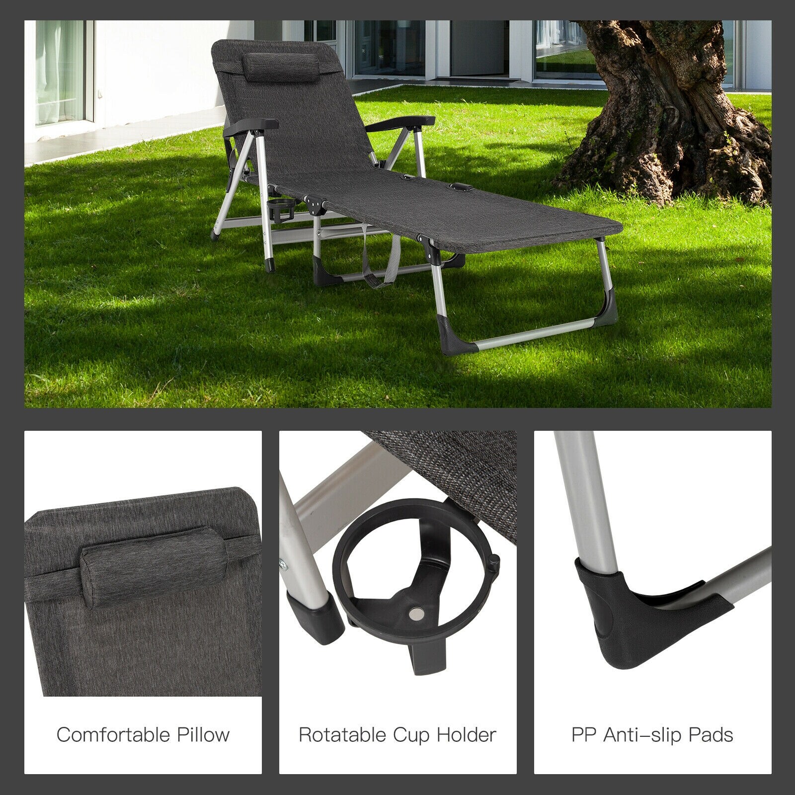 Forclover HBV-0165GR Patio-Chairs - View #8