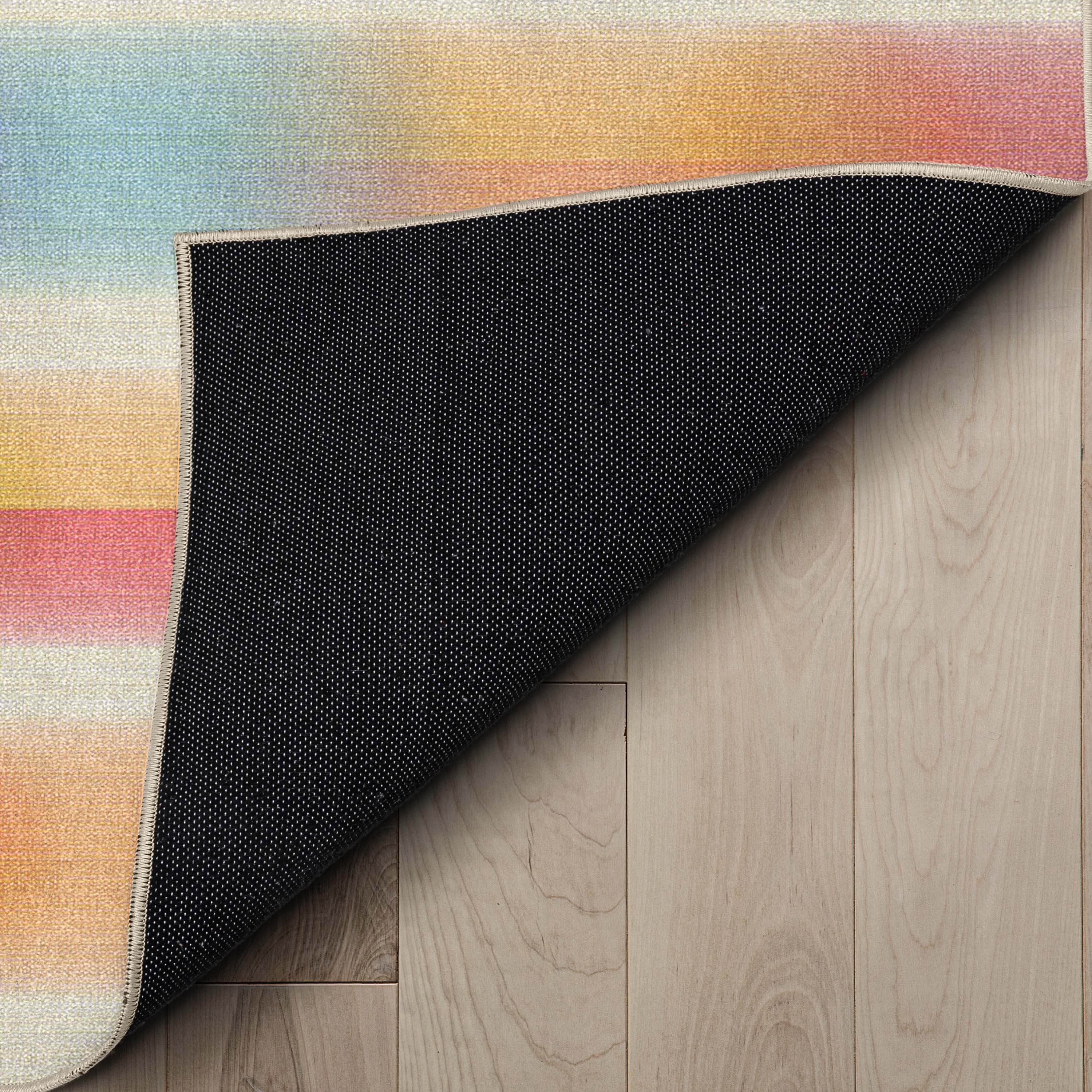 Apollo Multi Color Geometric Kids Washable Area Rug 3'3" x 5'