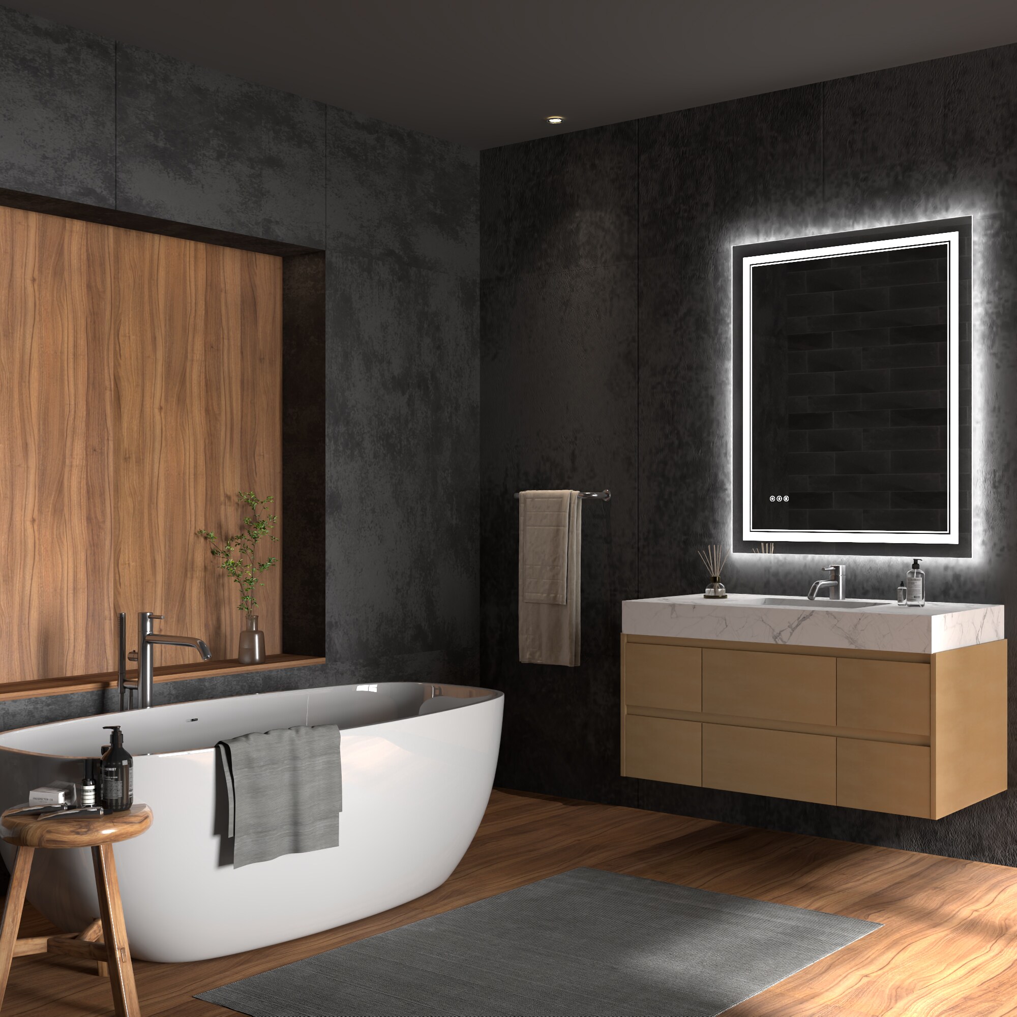 ExBrite DHBM2836BLAL Framed-Bath-Mirrors - View #14