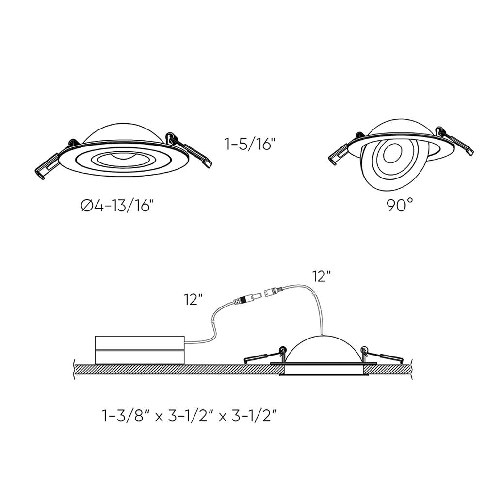 DALS Lighting FGM4-3K-WH Led-Retrofit-Downlight - View #2