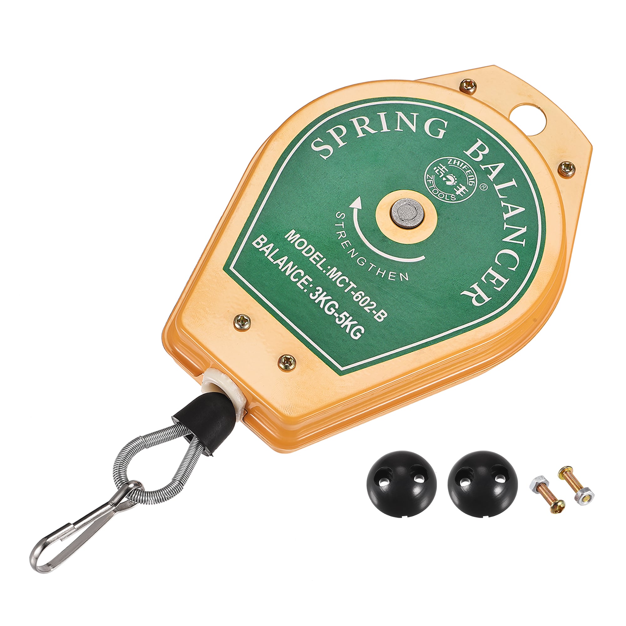 Unique Bargains Retractable Spring Balancer Tool Hanging Equipment 6.6-11lbs (3-5kg) for Assembly-line with Fitting Accessory