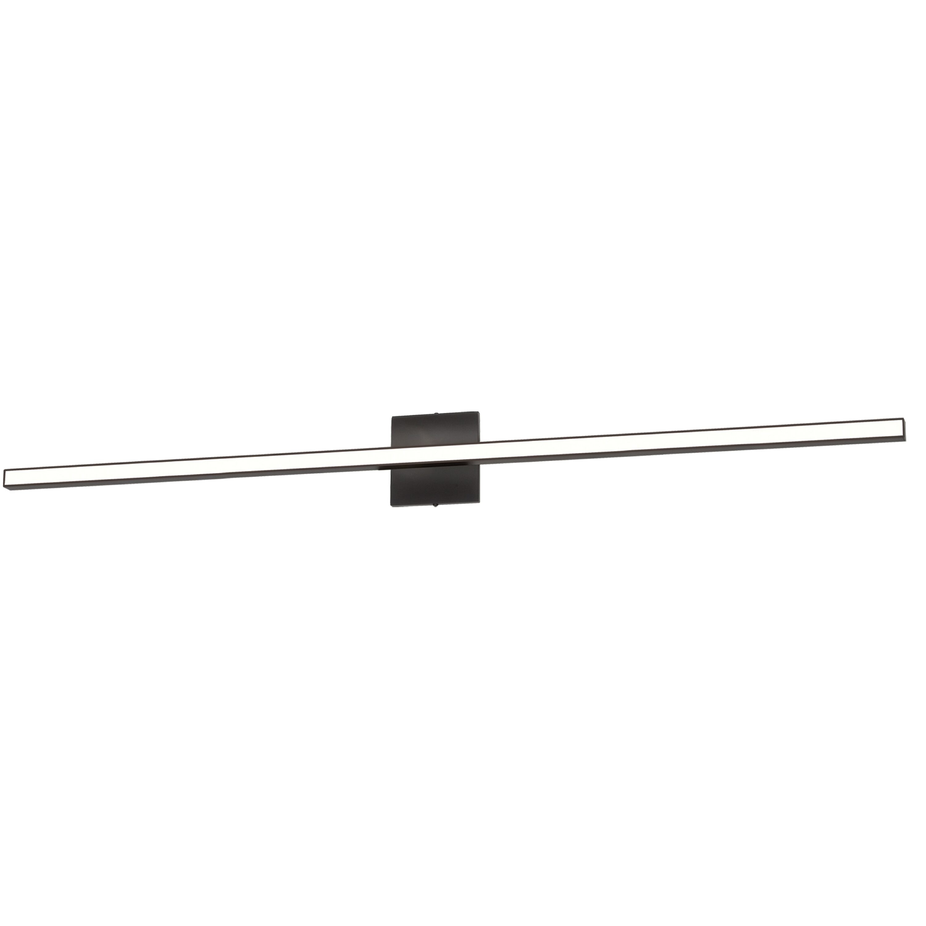 Dainolite Alexander 47.5-in 1 Light Matte Black Integrated LED Modern/contemporary Bathroom Vanity light