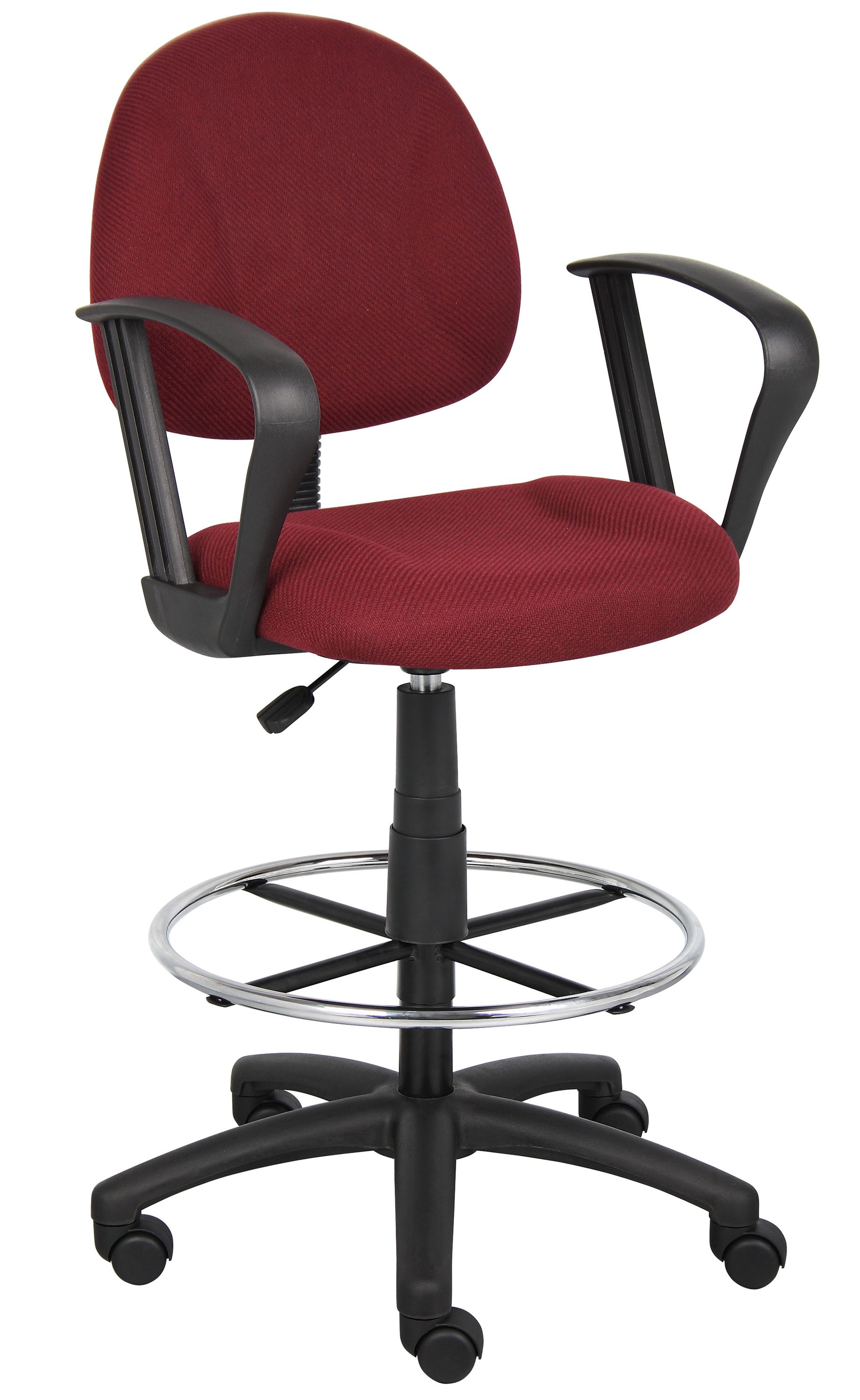 Boss Office Products Burgundy Contemporary Ergonomic Adjustable